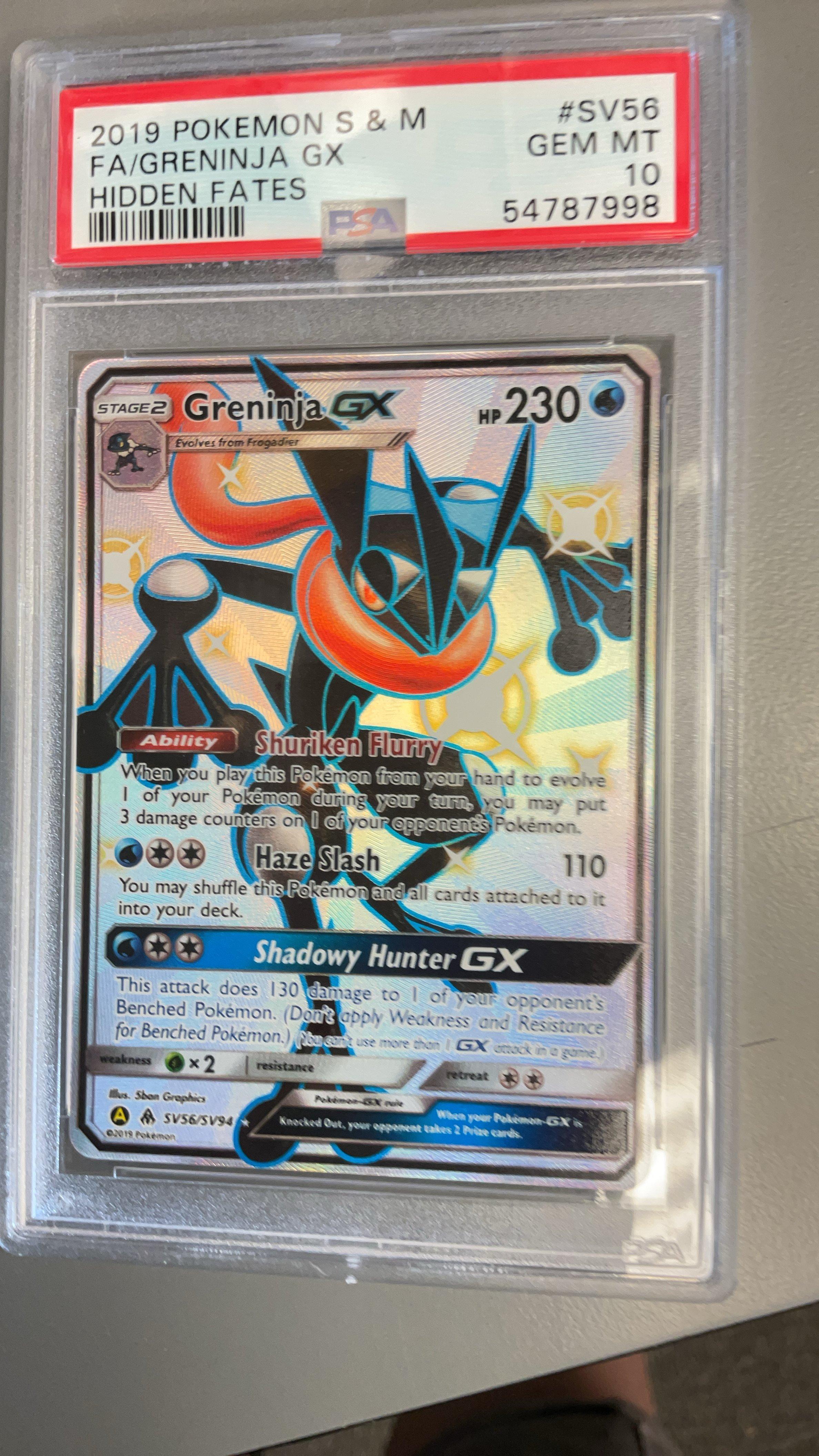greninja pokemon card full art M Ash Greninja Ex Pokemon Card