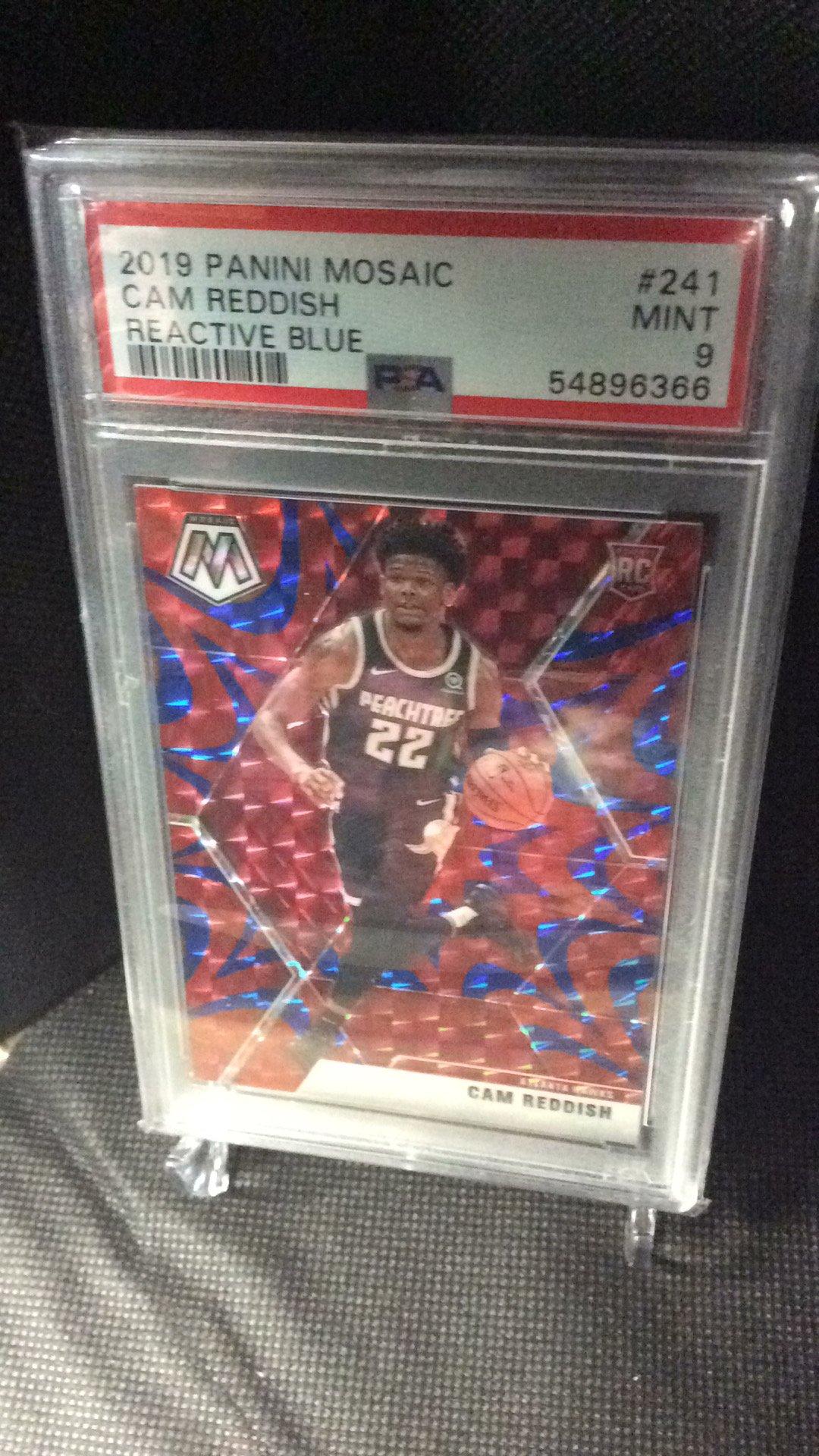 2019 Panini Mosaic 241 Cam Reddish Reactive Blue PSA 9