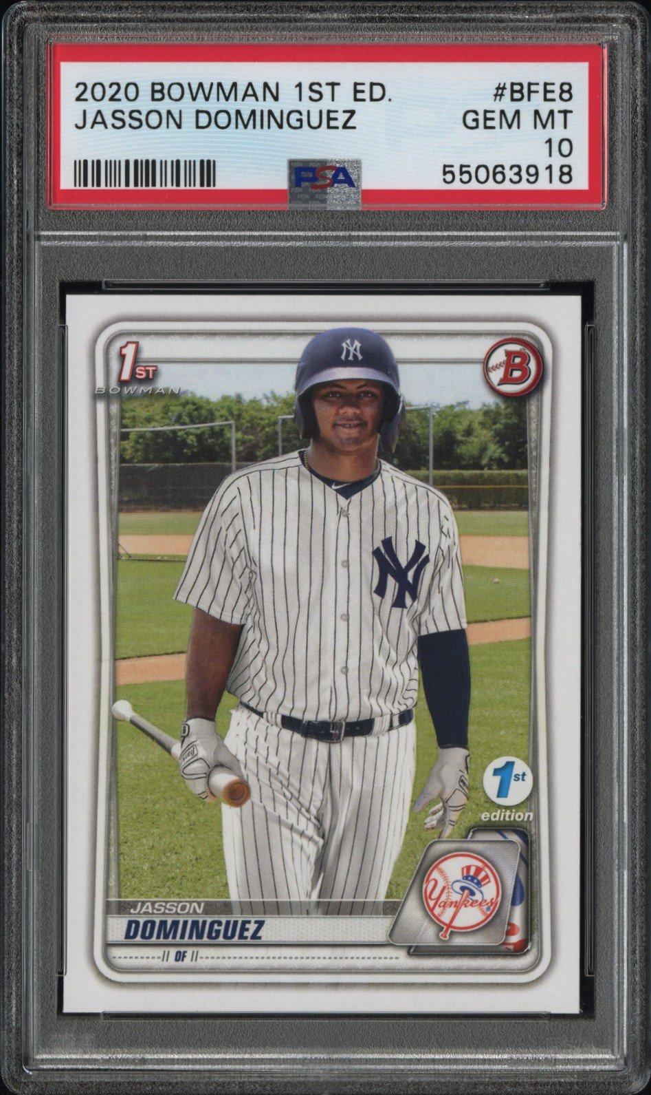 2020 Bowman 1st Edition Bfe8 Jasson Dominguez PSA 10