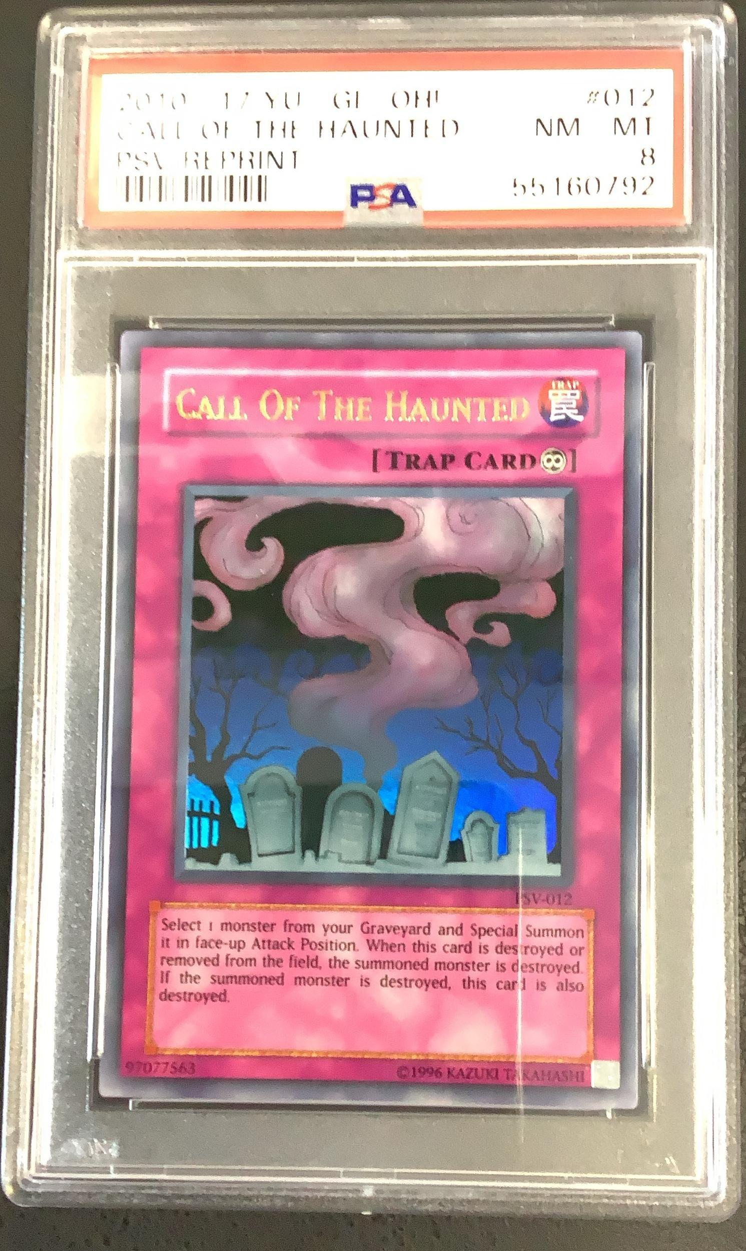 2010-2017 Yu-gi-oh! Pharaoh's Servant Reprint 012 Call Of The Haunted PSA 8