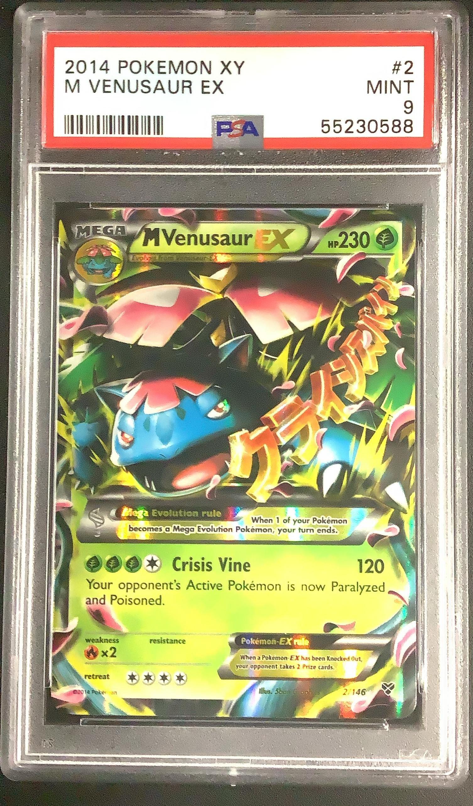 2014 Pokemon Xy 2 M Venusaur Ex PSA 9 Graded Card | GameStop