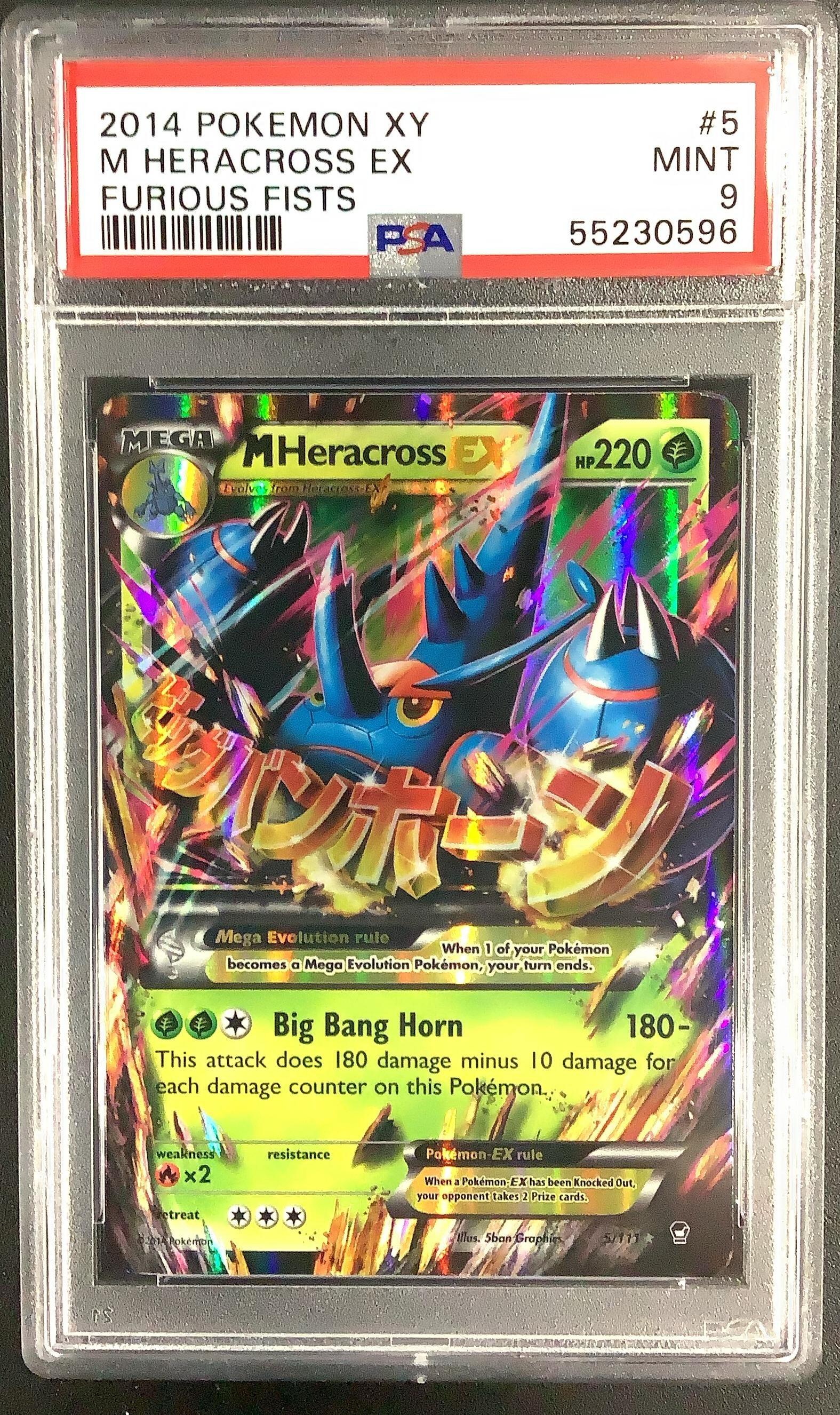 2014 Pokemon Xy Furious Fists 5 M Heracross Ex PSA 9 Graded Card | GameStop