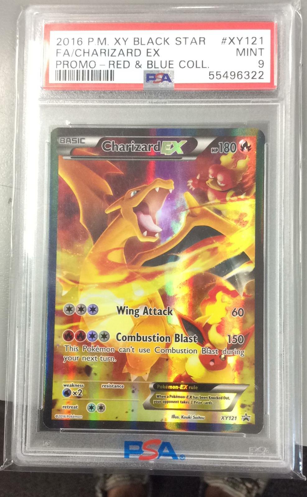 Y♡ 2016 Pokemon Xy Black Star Promo Xy121 Full Art/charizard Ex