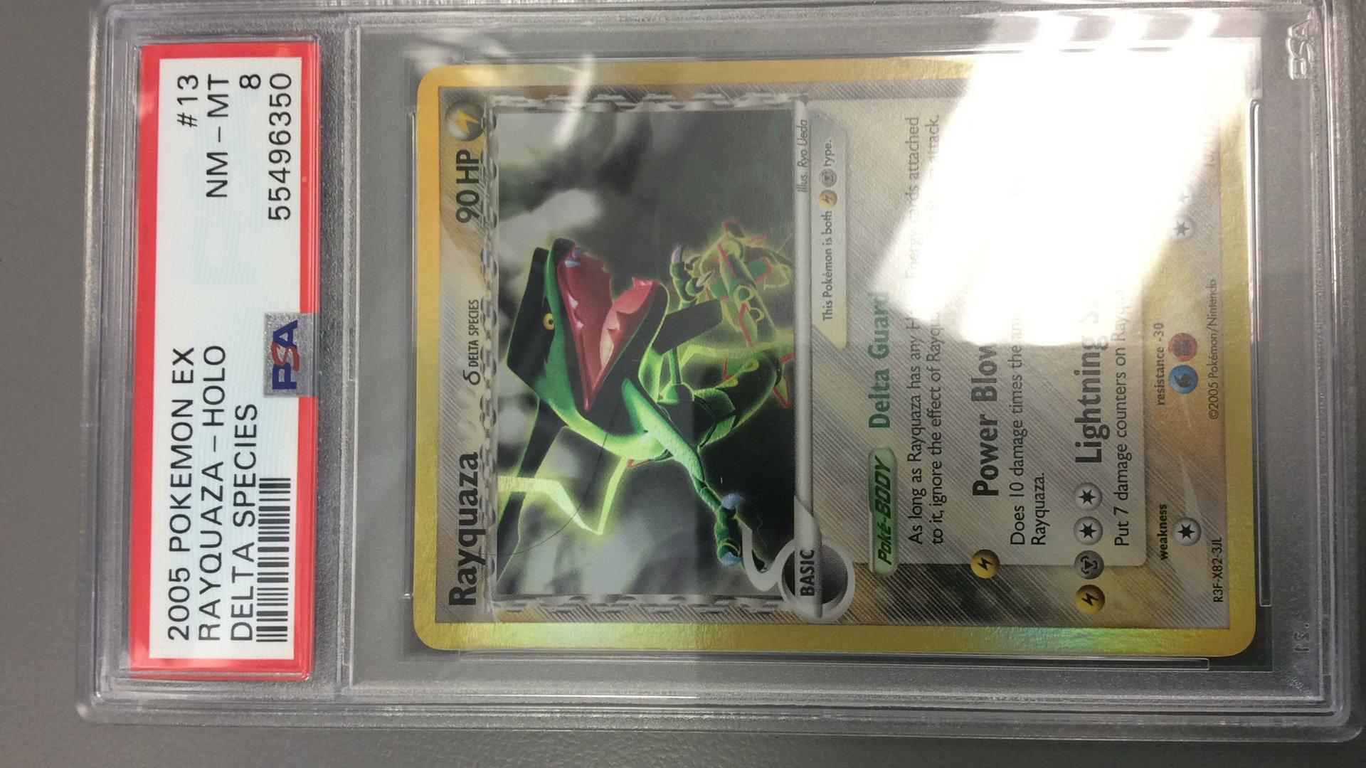 2005 Pokemon Ex Delta Species 13 Rayquaza-holo PSA
