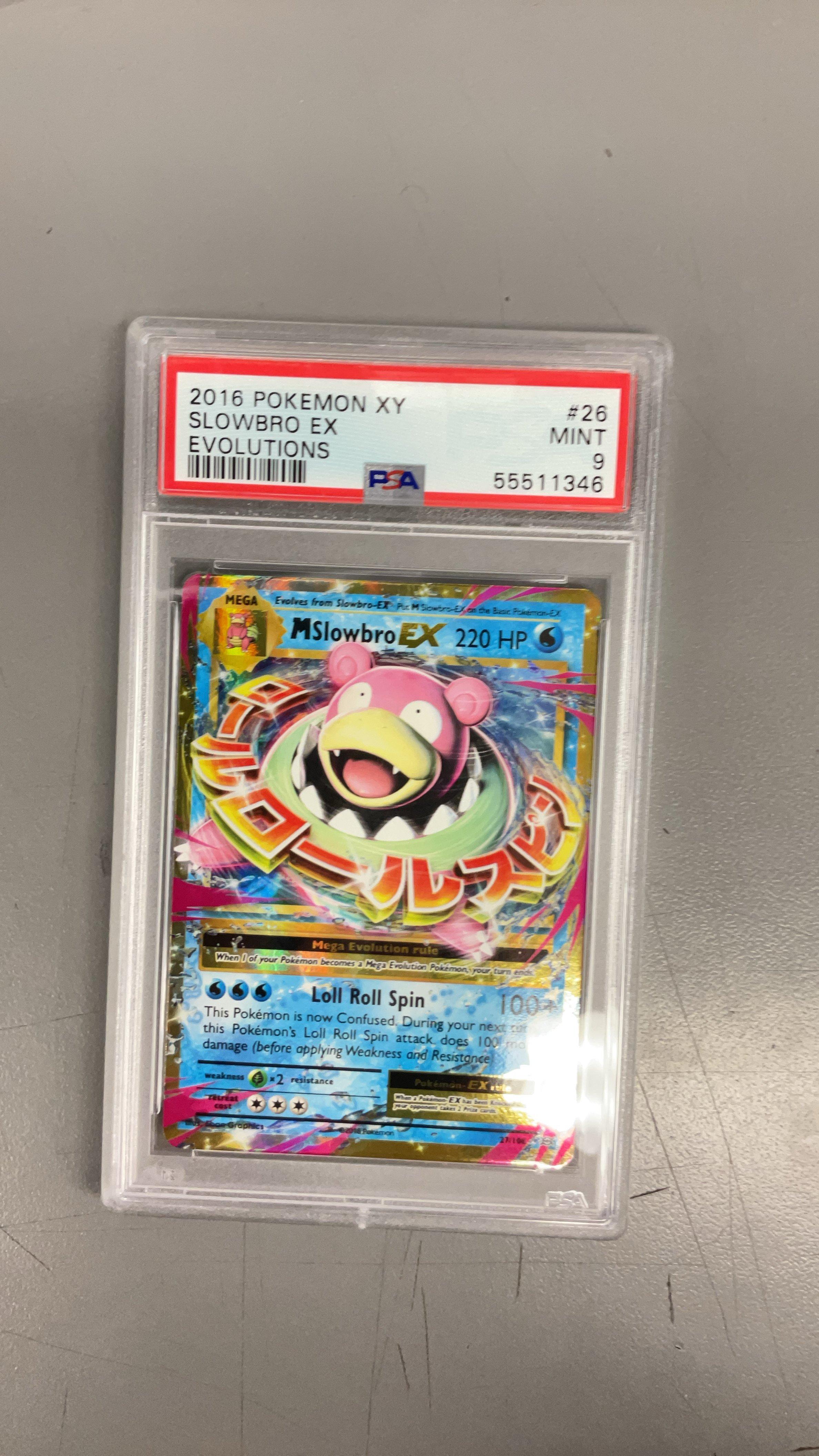 2016 Pokemon Xy Evolutions 26 Slowbro Ex PSA 9 Graded Card | GameStop