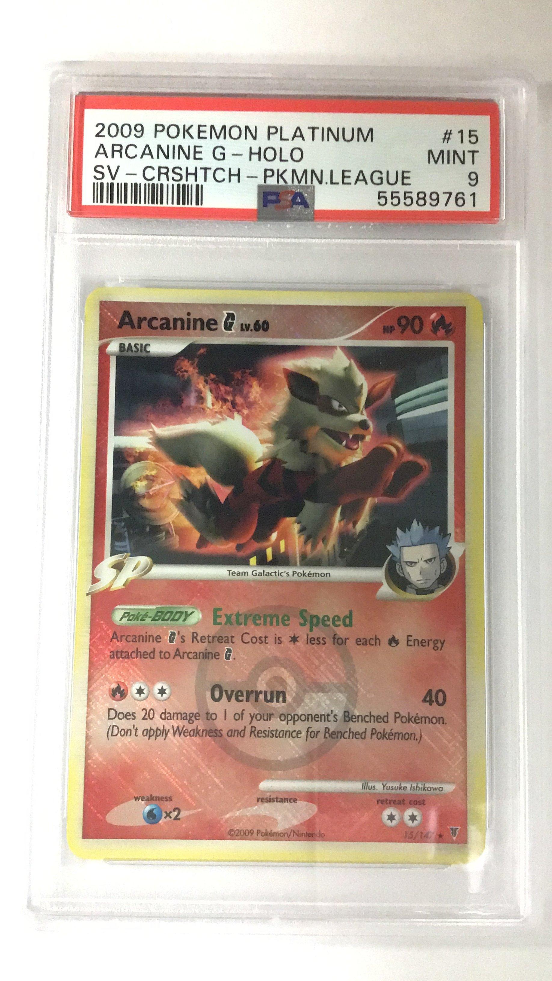 2009 Pokemon Platinum Supreme Victors 15 Arcanine G-holo