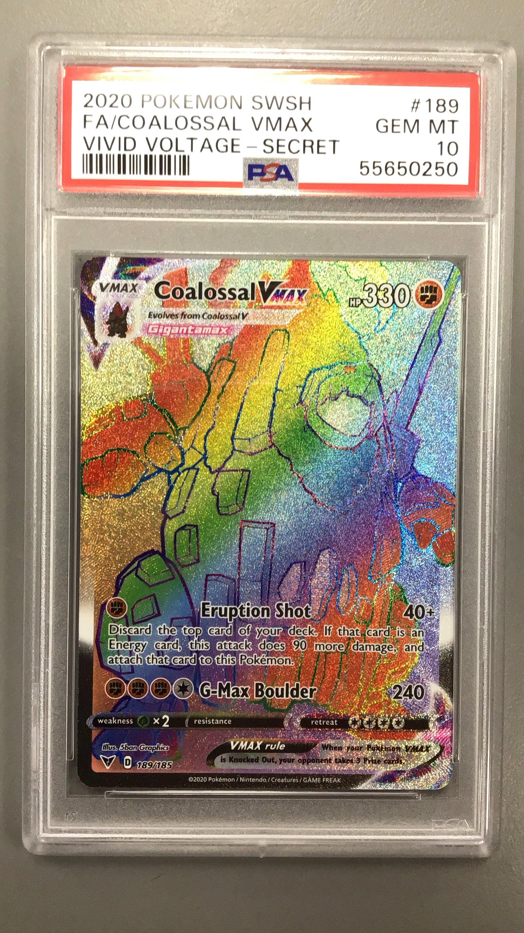 coalossal pokemon card vmax - 099/185 - Vivid Voltage Max Boulder (240) Weakness / Resistance / Retreat Cost Coalossal VMAX (Secret) - SWSH04: