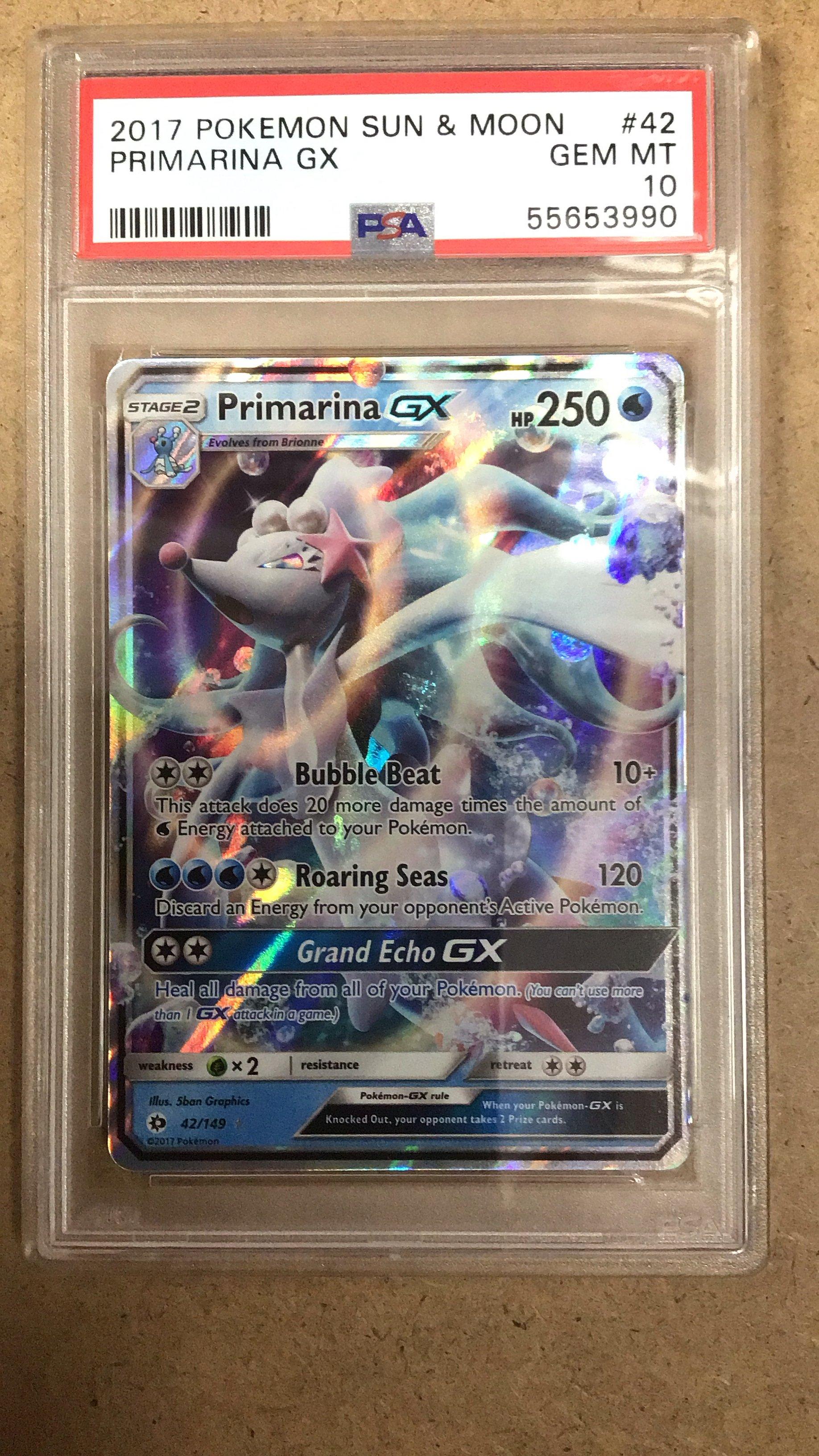 2017 Pokemon Sun & Moon 42 Primarina Gx PSA 10 Graded Card | GameStop