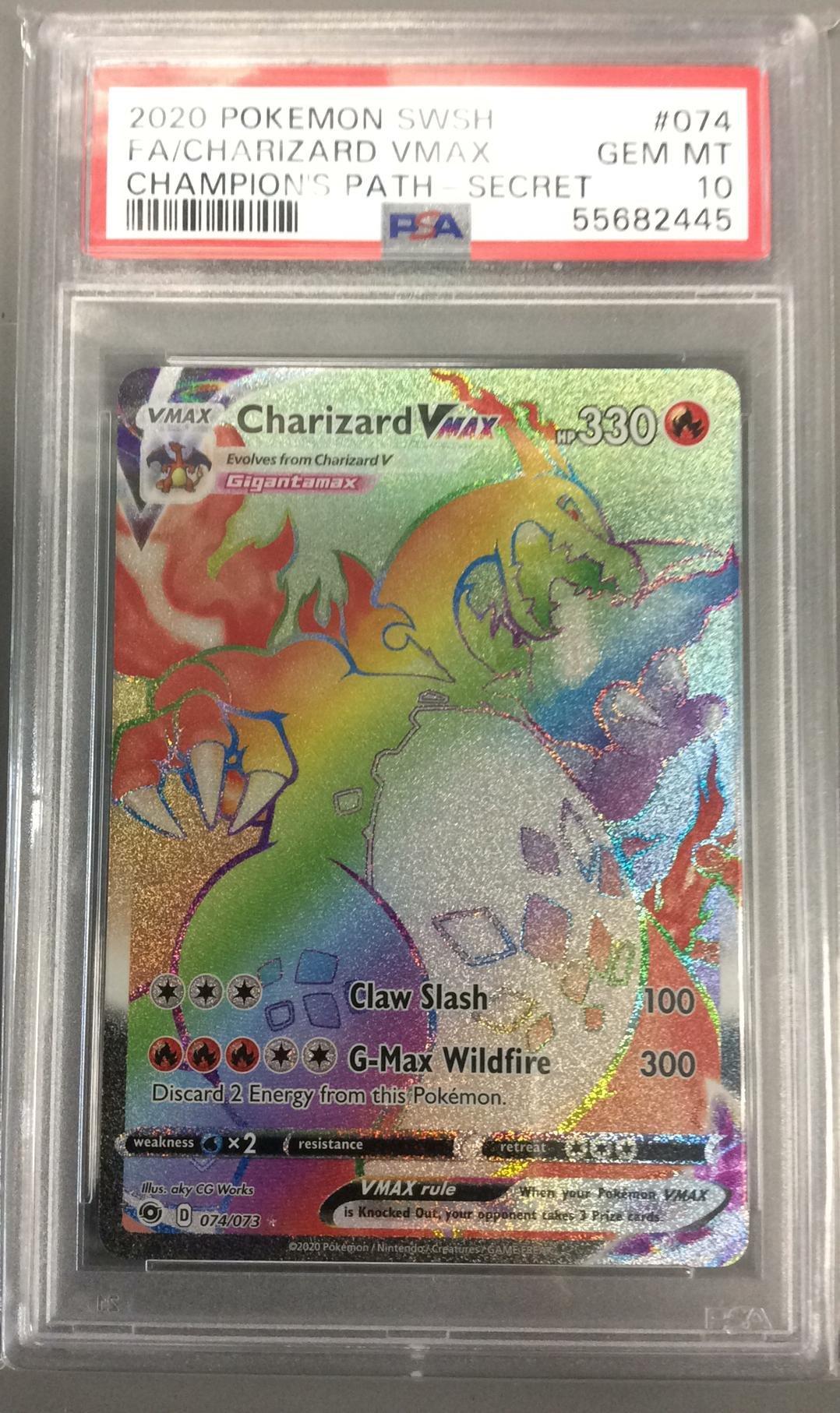 2020 Pokemon Sword & Shield Champion's Path 074 Full Art/charizard