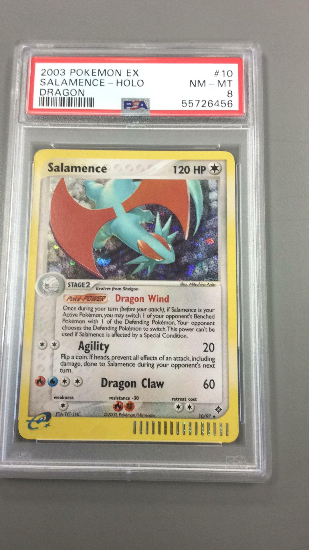 2003 Pokemon Ex Dragon 10 Salamence-holo PSA 8 Graded Card | GameStop
