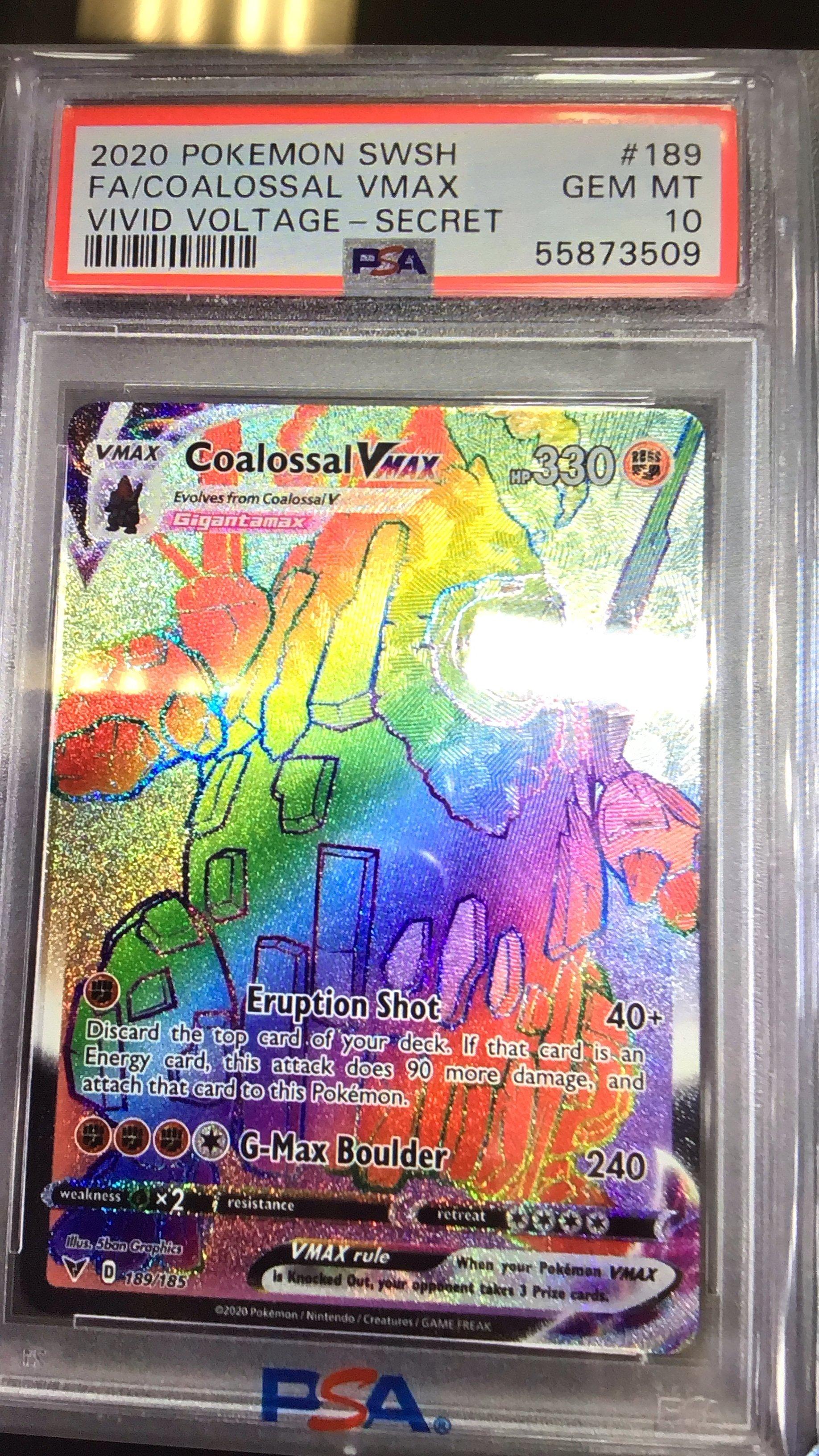 2020 Pokemon Sword & Shield Vivid Voltage 189 Full Art/coalossal