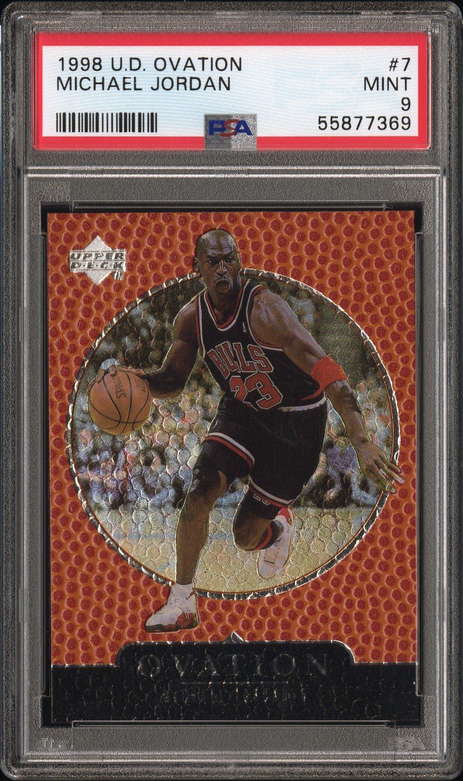 1998 Upper Deck Ovation 7 Michael Jordan PSA 9 Graded Card | GameStop