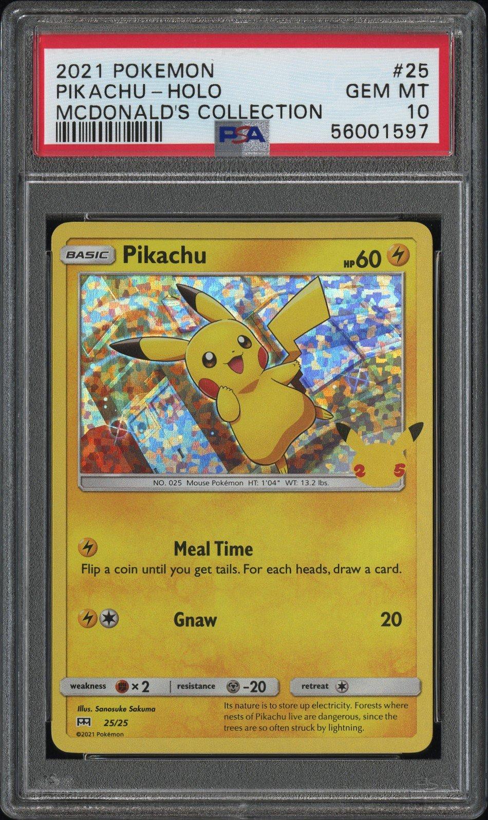 2021 Pokemon Mcdonald's Collection 25 Pikachu-holo PSA 10 | GameStop