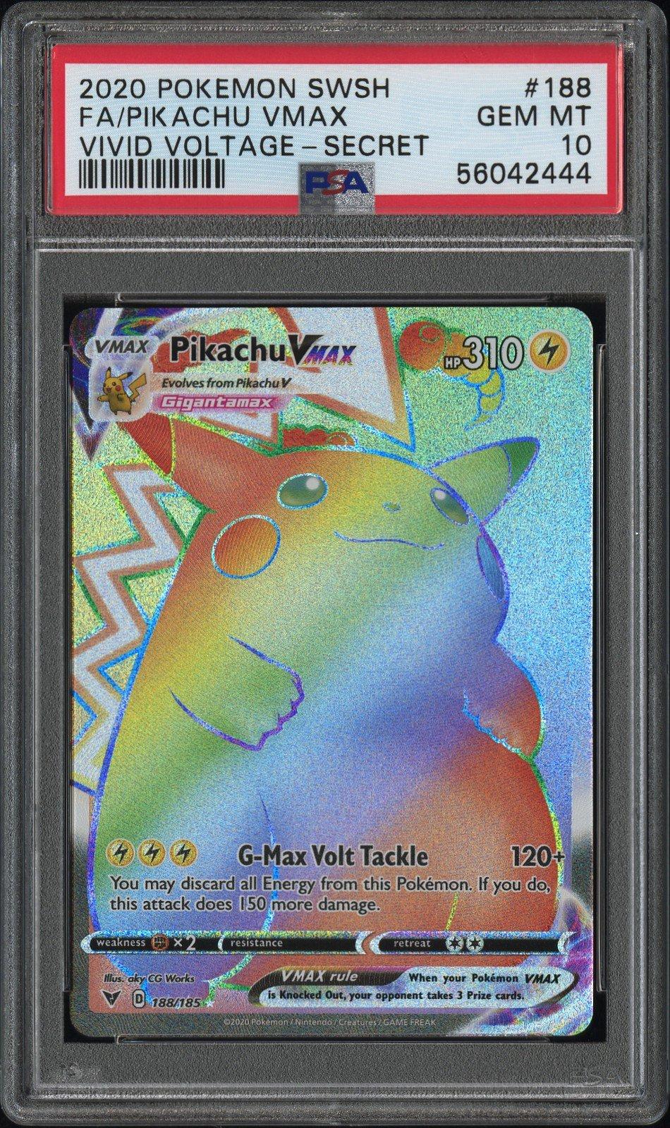 2020 Pokemon Sword & Shield Vivid Voltage 188 Full Art/pikachu