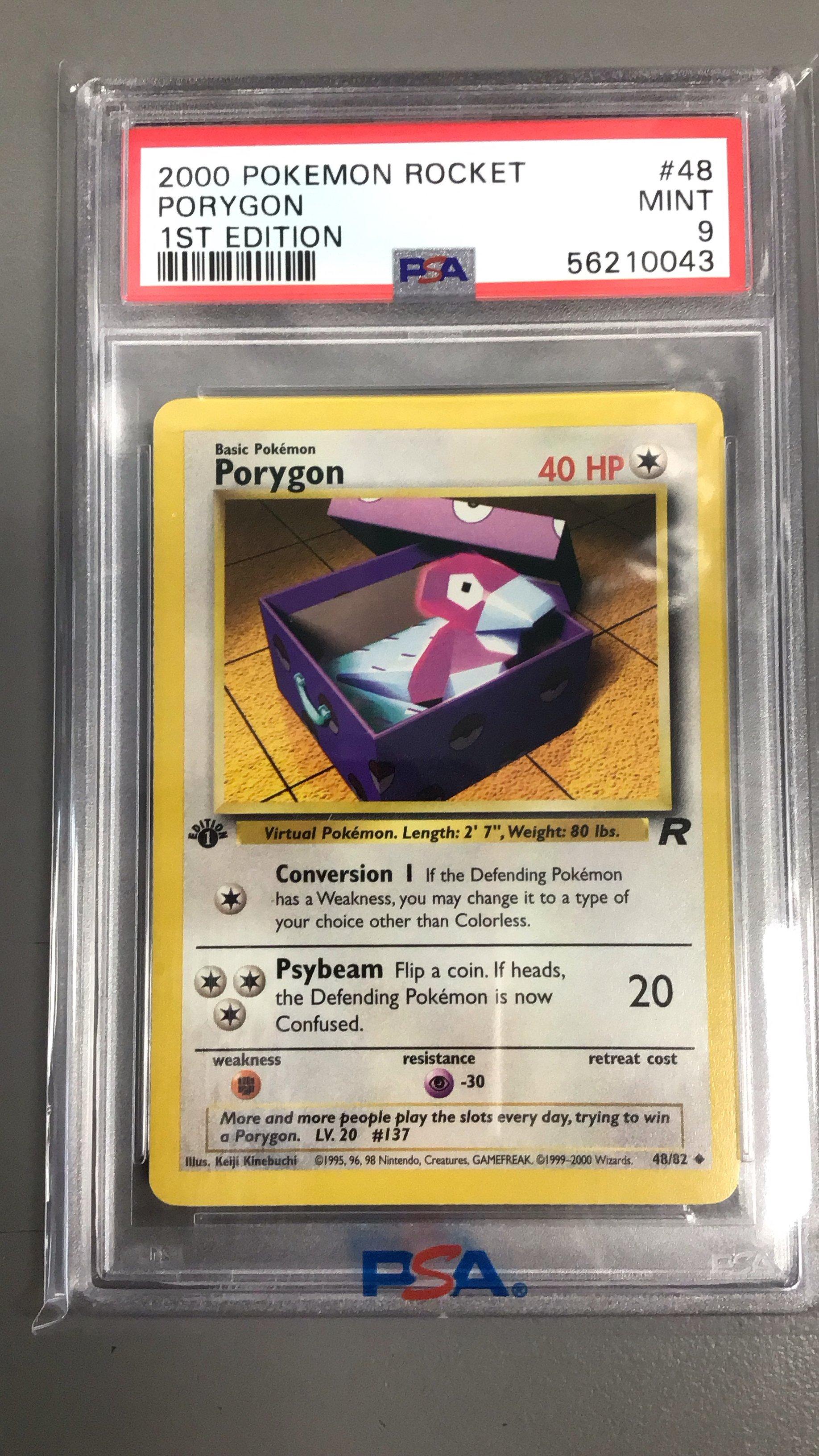 2000 Pokemon Rocket 48 Porygon PSA 9