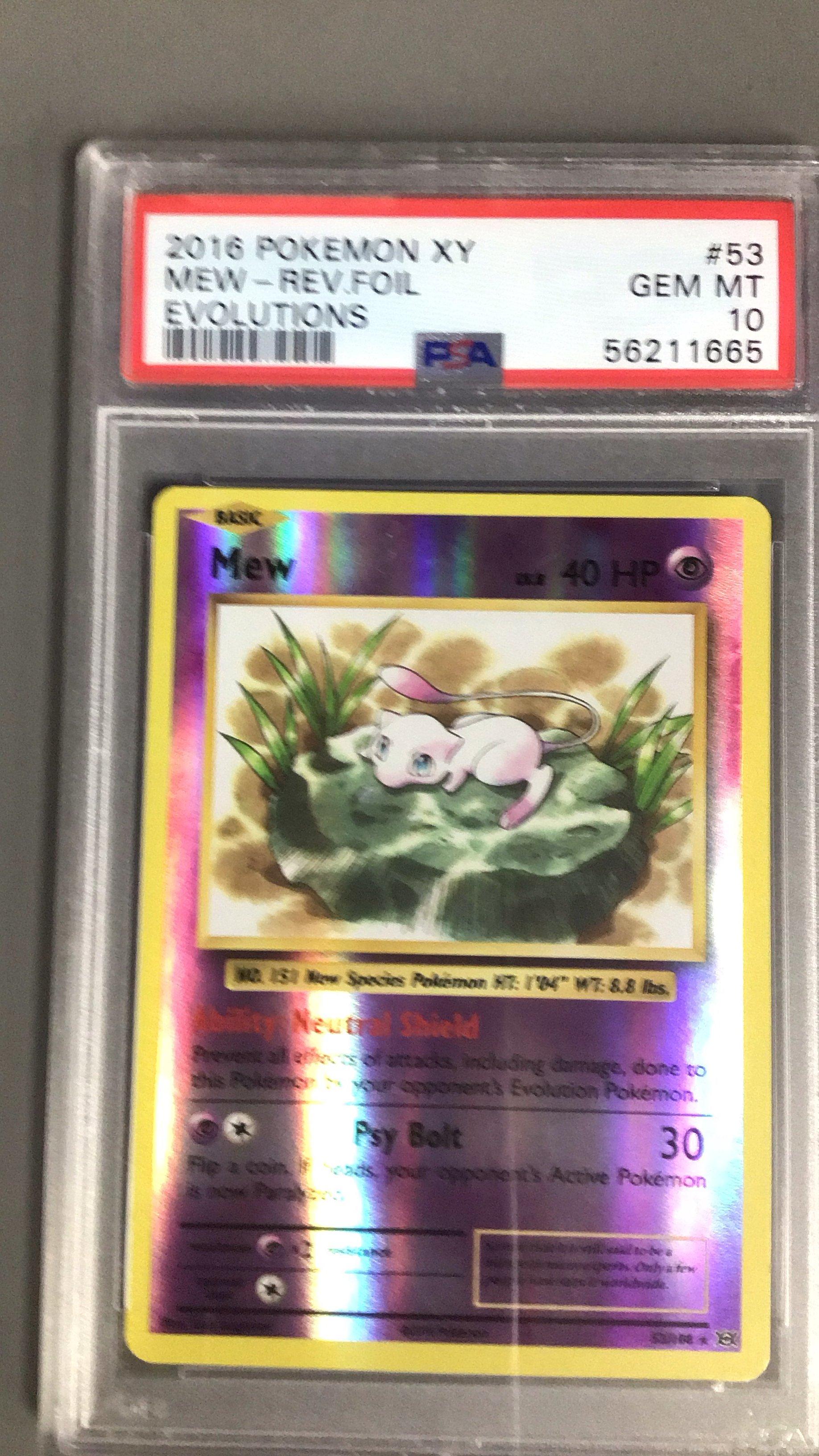 2016 Pokemon Xy Evolutions 53 Mew-reverse Foil PSA 10 | GameStop