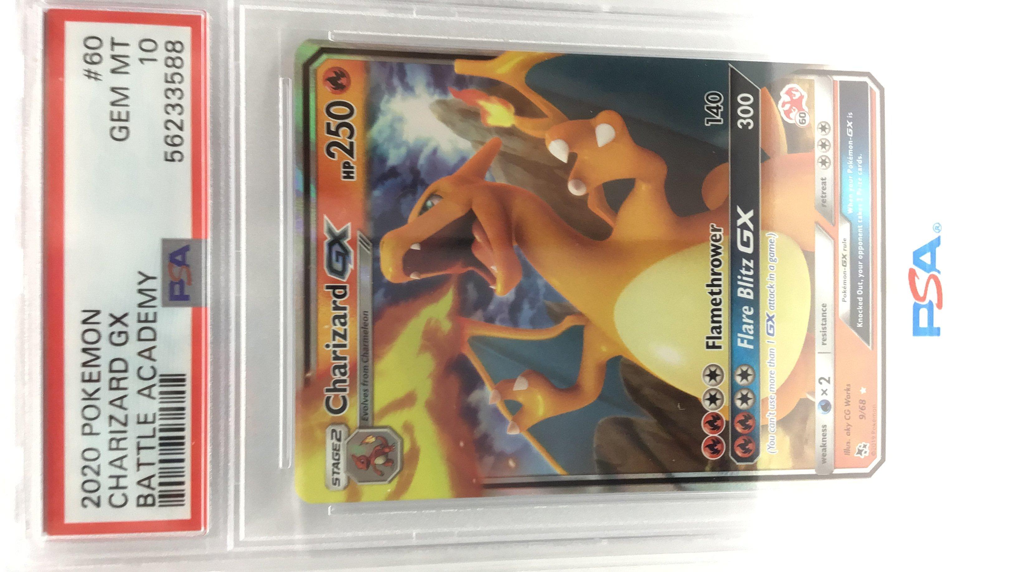 2020 Pokemon Battle Academy 60 Charizard Gx PSA