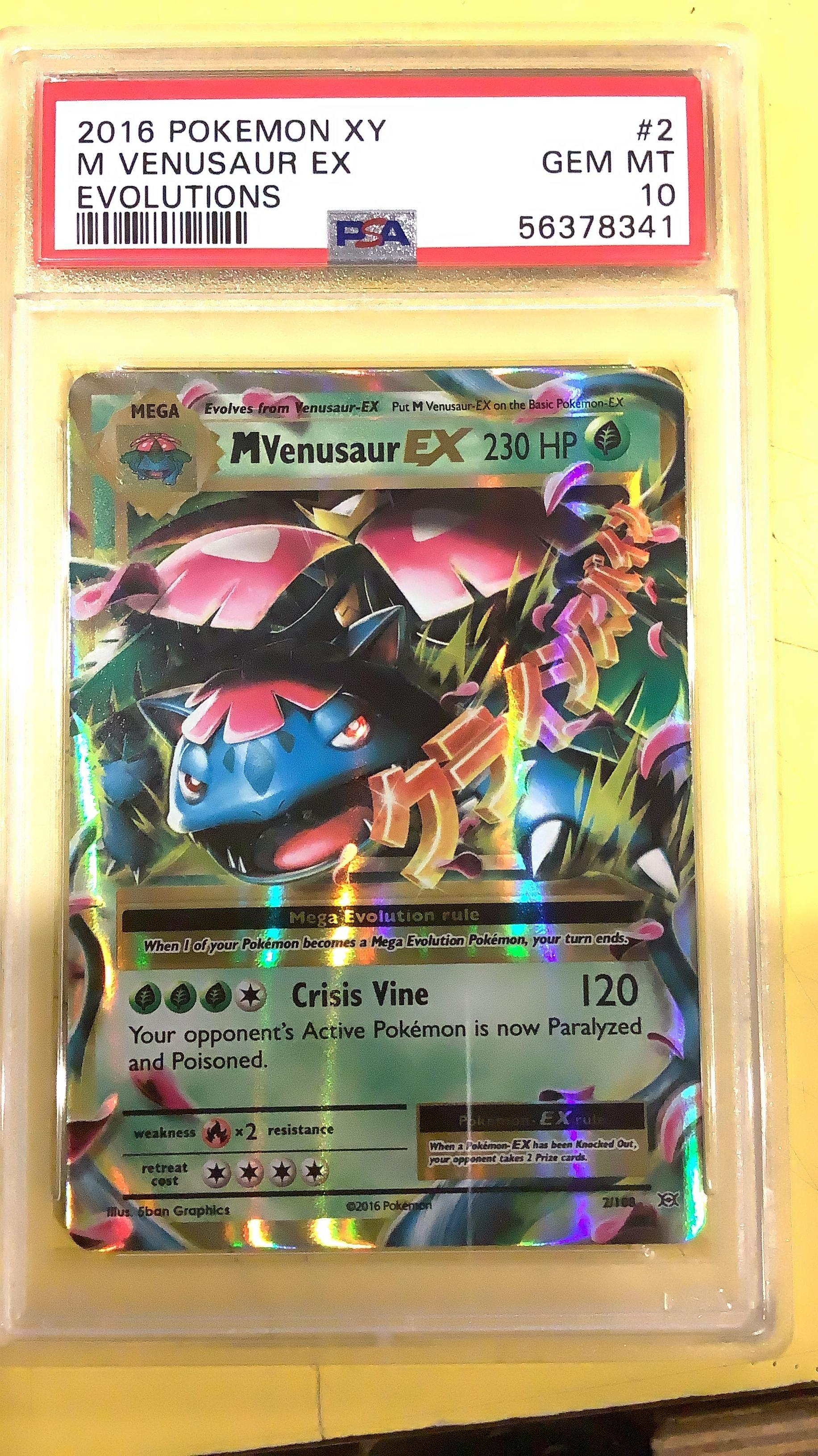 2016 Pokemon Xy Evolutions 2 M Venusaur Ex PSA 10 Graded Card