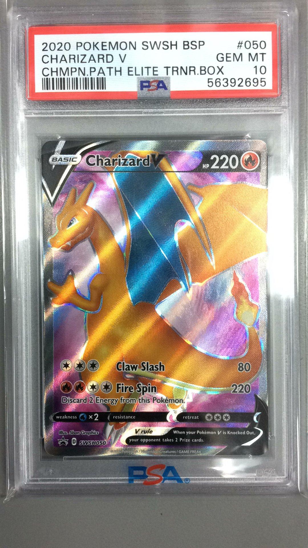 2020 Pokemon Swsh Black Star Promo 050 Charizard V Champion's Path