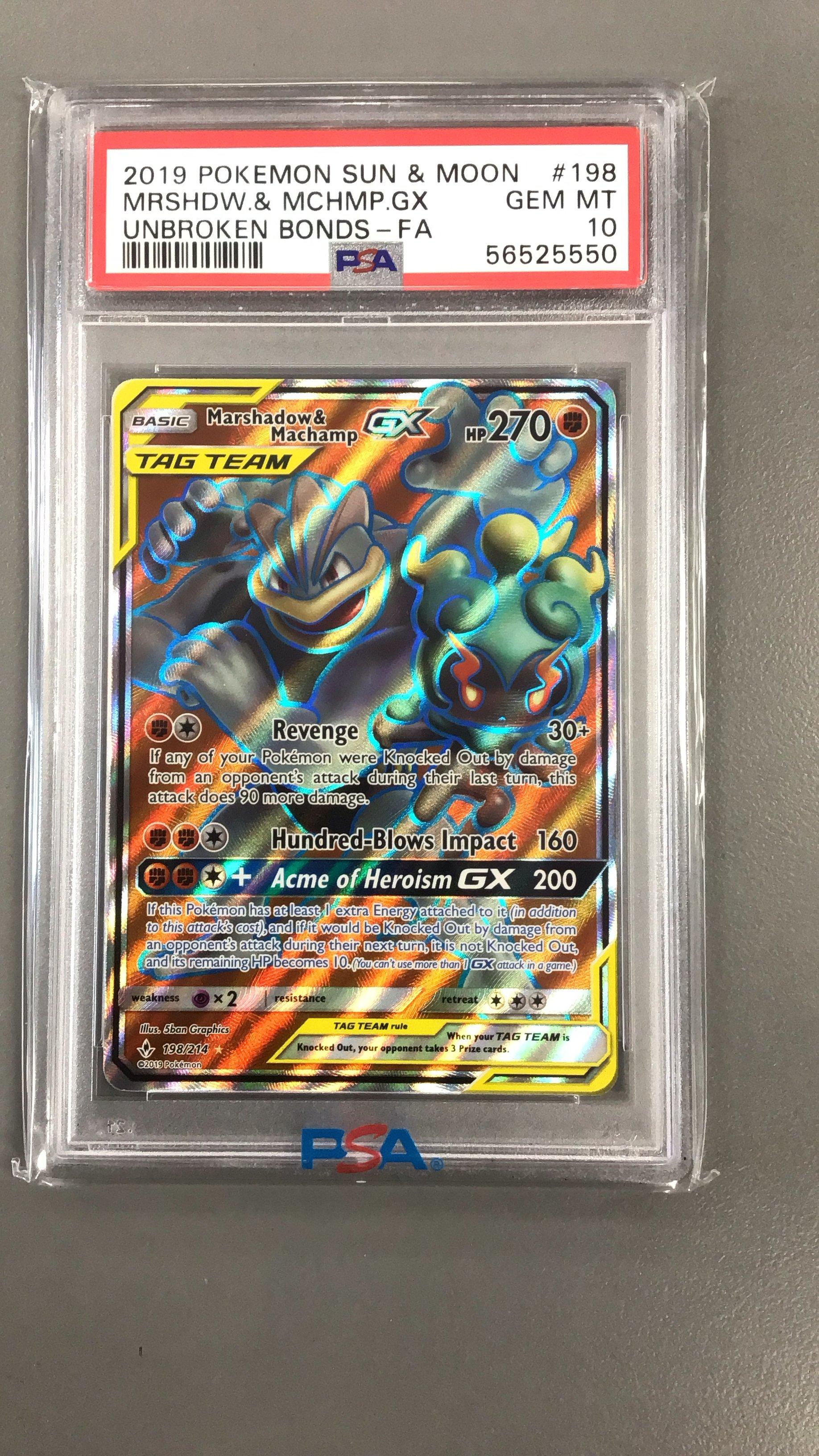 2019 Pokemon Sun & Moon Unbroken Bonds 198 Full Art/marshadow
