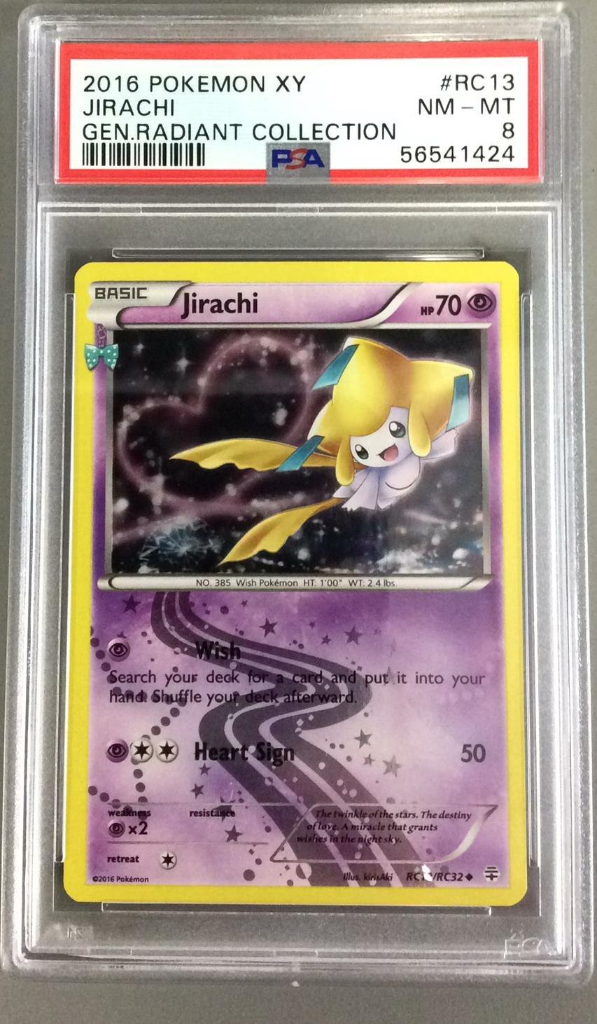 2016 Pokemon Xy Generations Radiant Collection Rc13 Jirachi PSA 8