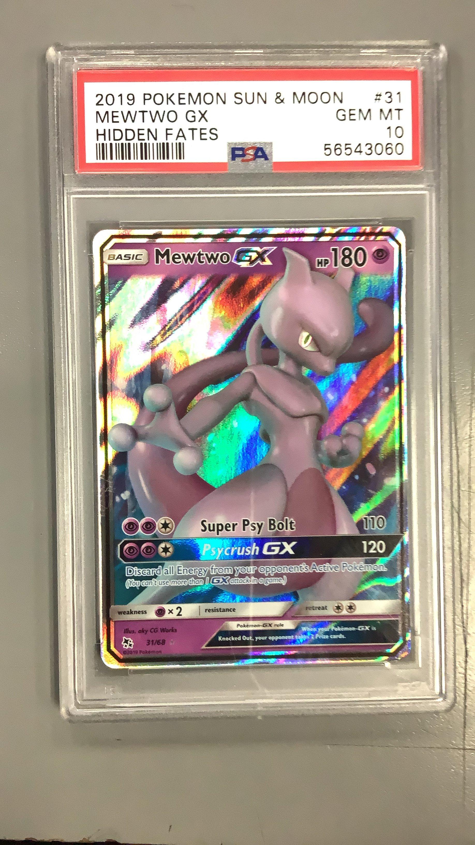 2019 Pokemon Sun & Moon Hidden Fates 31 Mewtwo Gx PSA 10 | GameStop