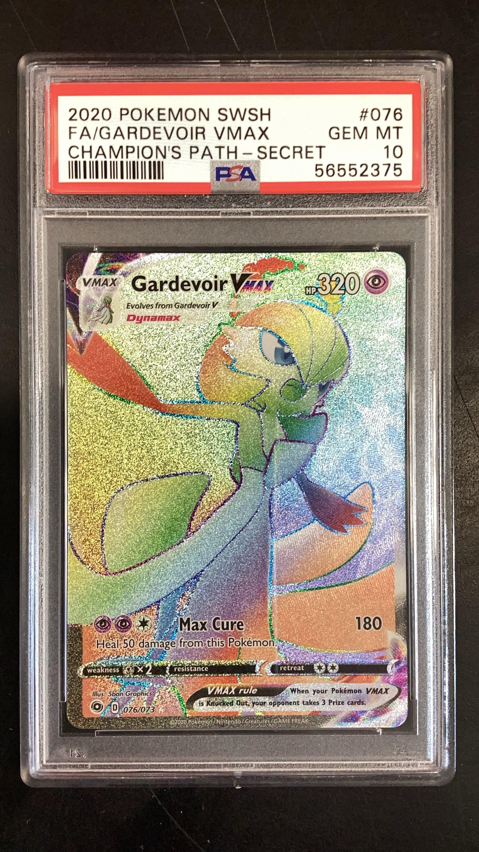 2020 Pokemon Sword & Shield Champion's Path 076 Full Art/gardevoir Vmax  Secret PSA 10 Graded Card | GameStop