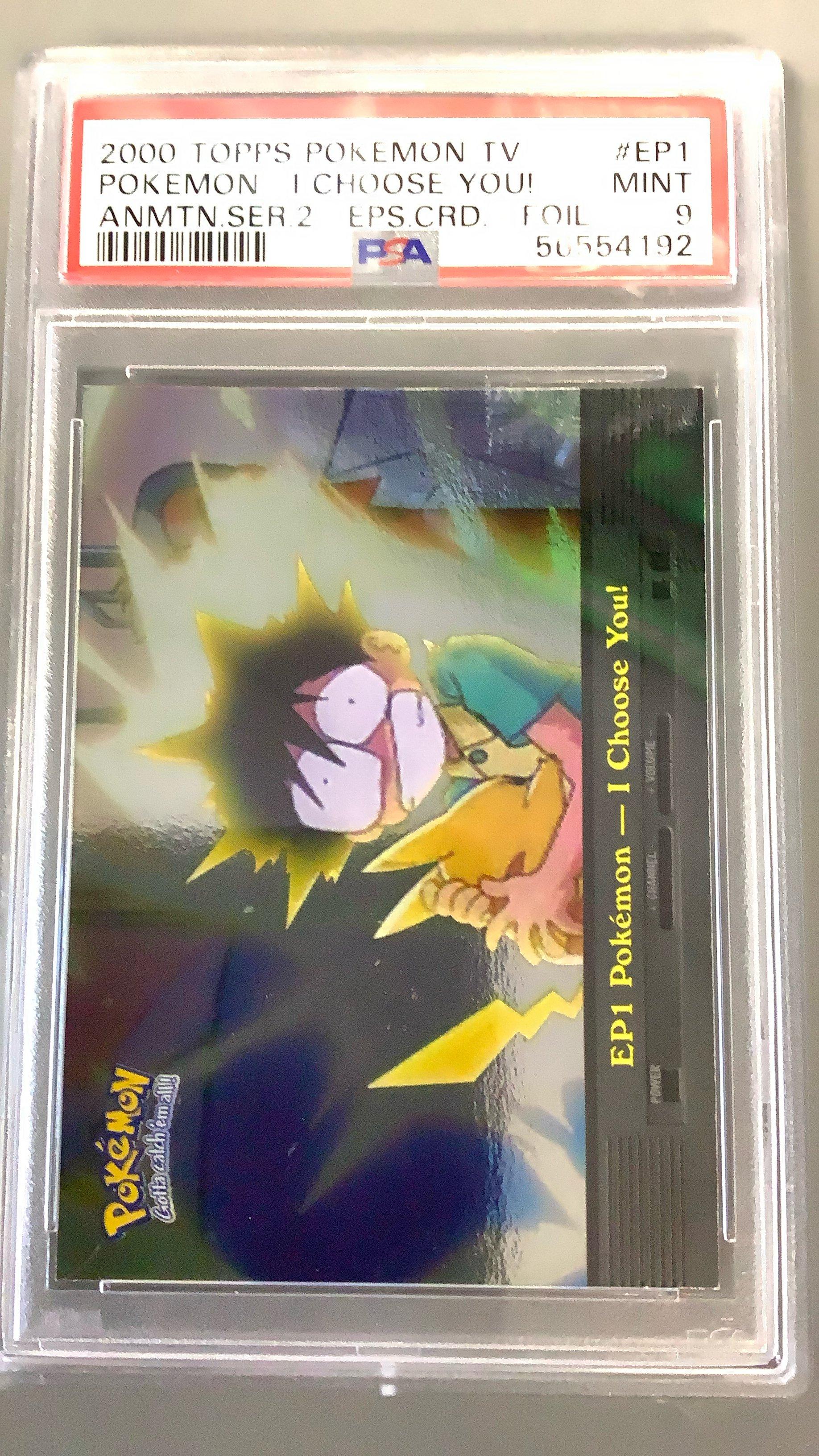 2000 Topps Pokemon Tv Animation Series 2 Episode Cards Ep1 Pokemon-i Choose  You! Foil PSA 9 Graded Card | GameStop