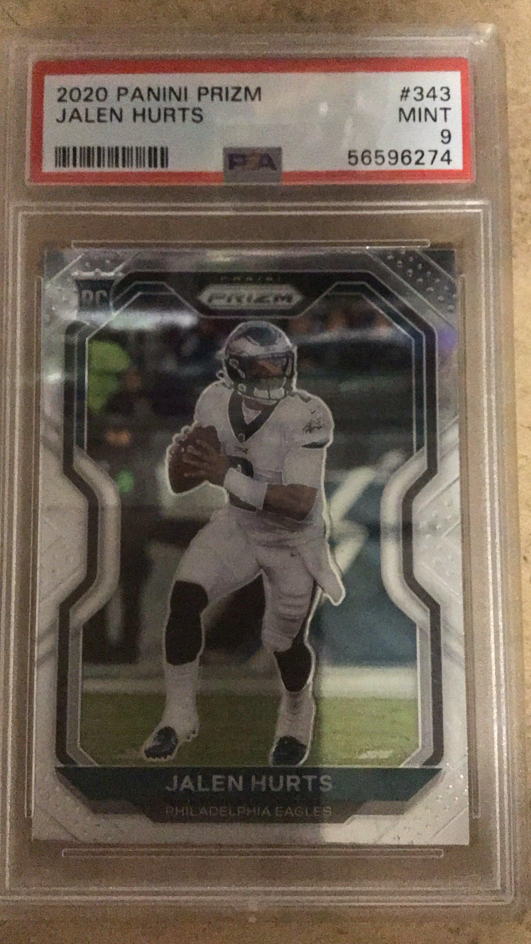 2020 Panini Prizm 343 Jalen Hurts PSA 9