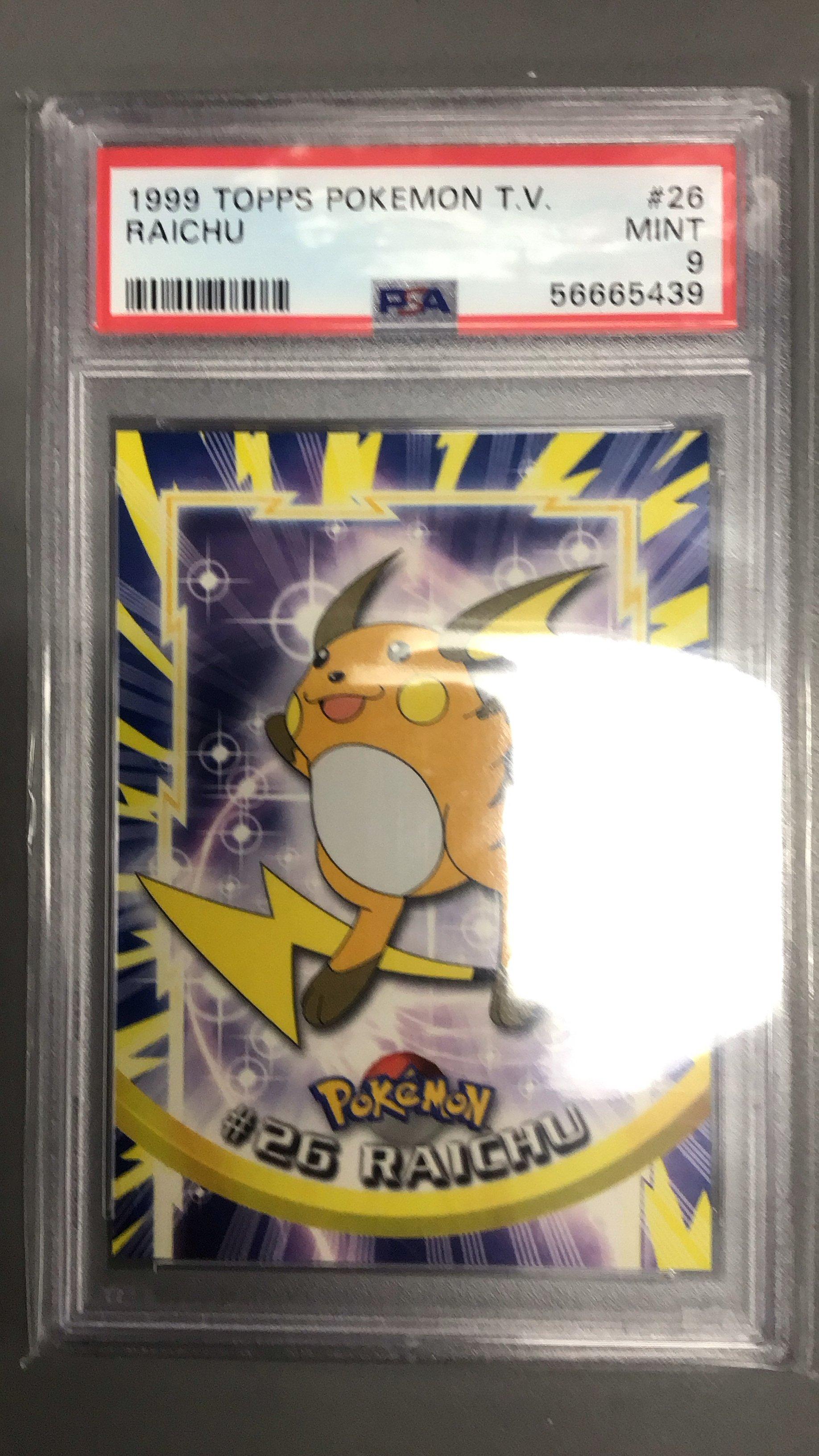 1999 Topps Pokemon Tv 26 Raichu PSA 9