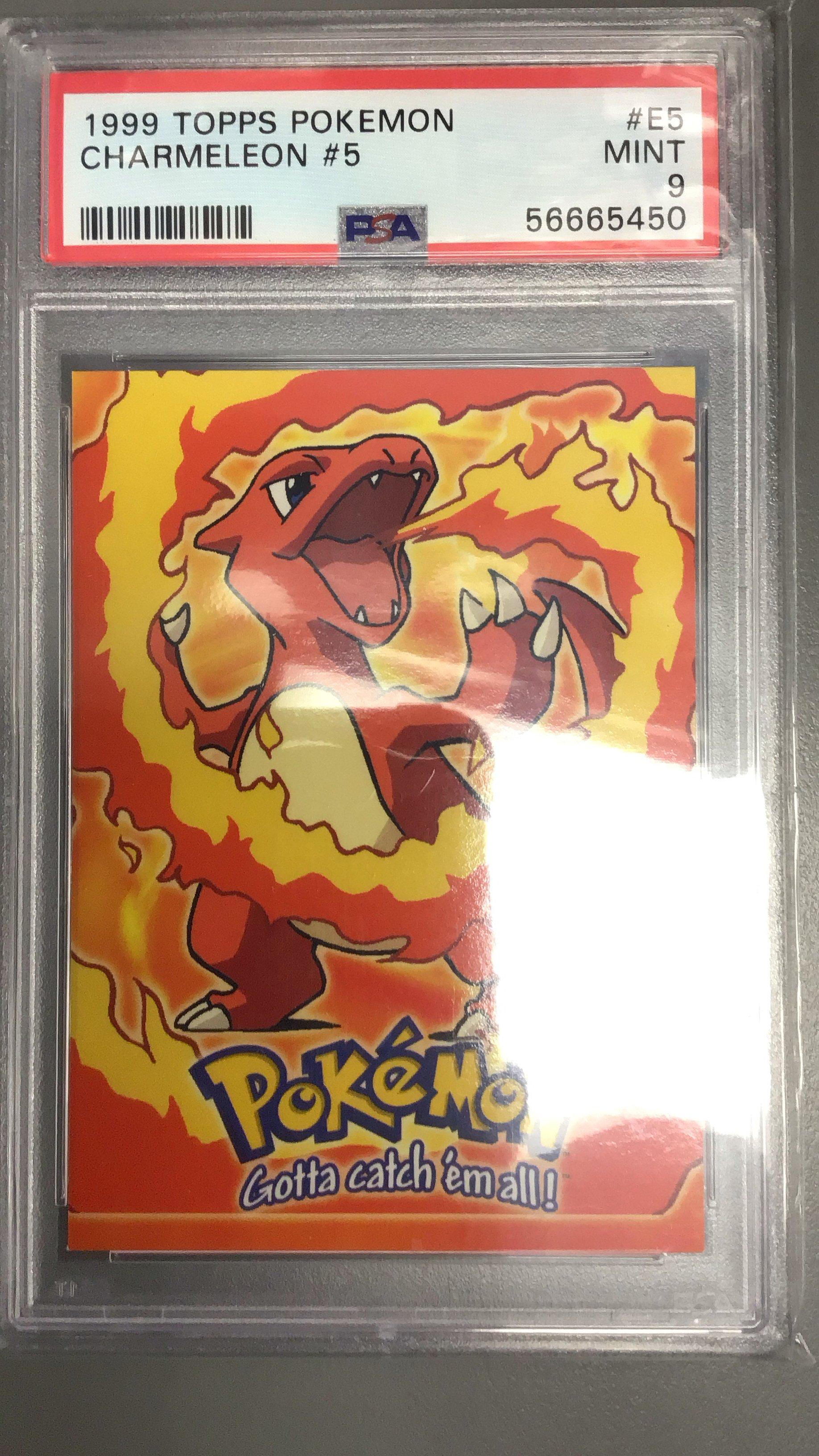 1999 Topps Pokemon The Movie Edt E5 Charmeleon #5 PSA 9
