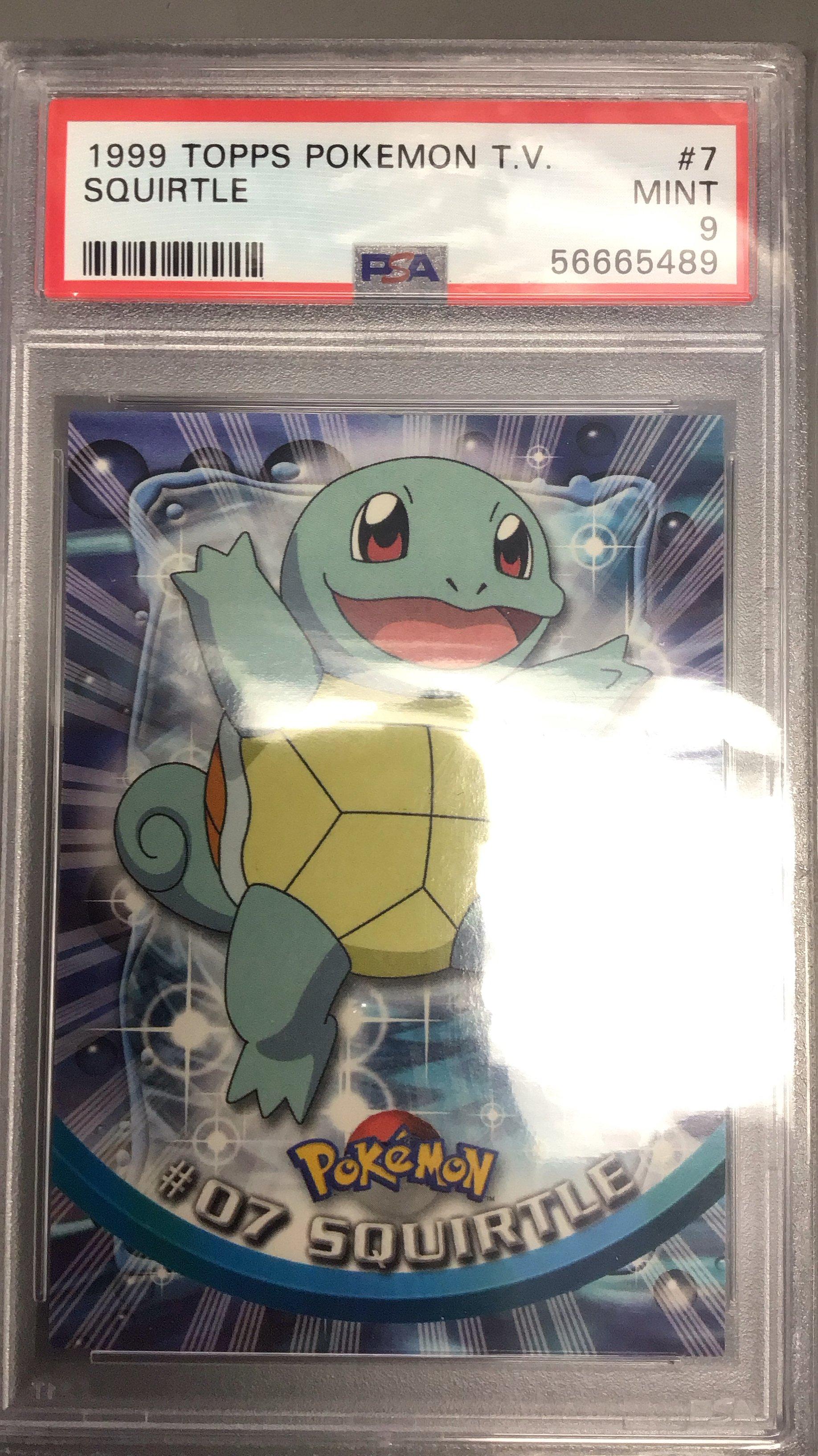 1999 Topps Pokemon Tv 7 Squirtle PSA