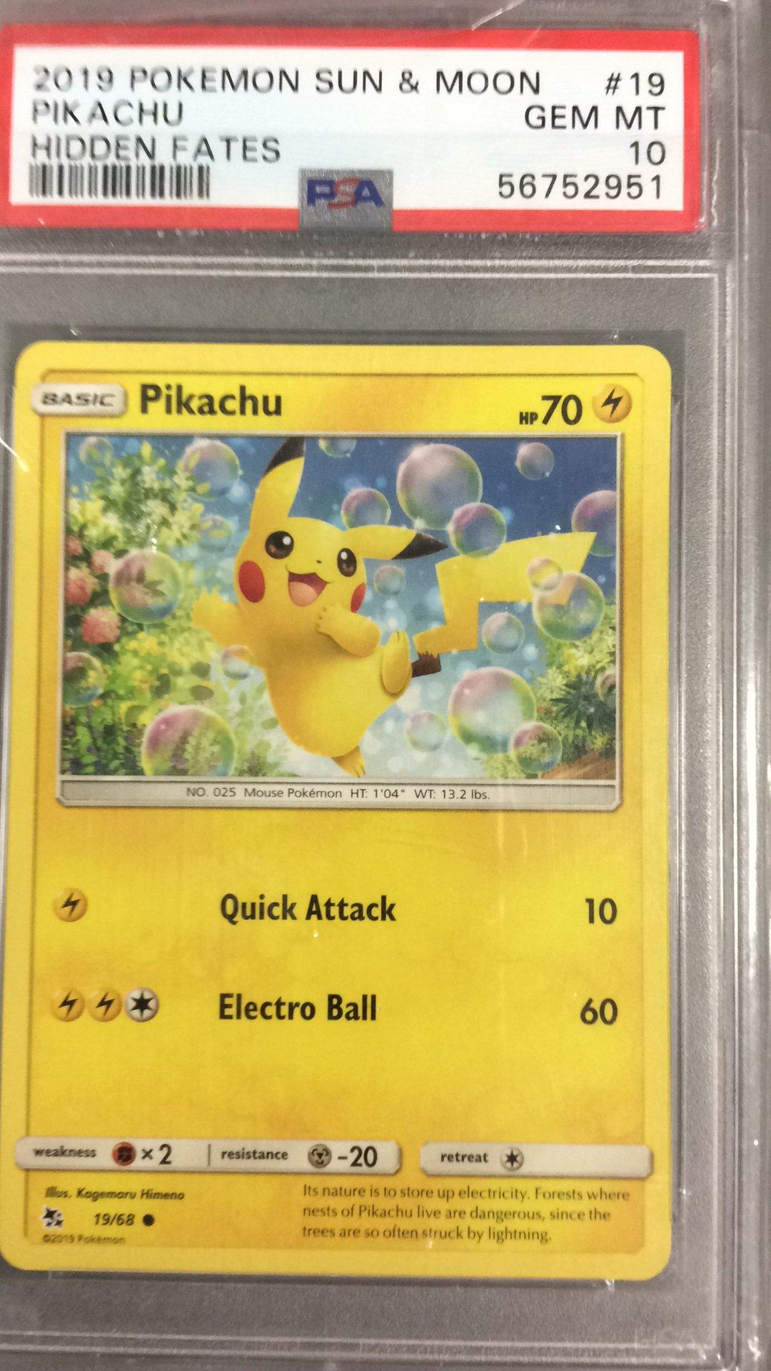 ✨FA/Pikachu 2019 PSA 10 トレーディングカード、 Pokemon Card Pikachu 001 / S-P Promo PSA 10 | eBay