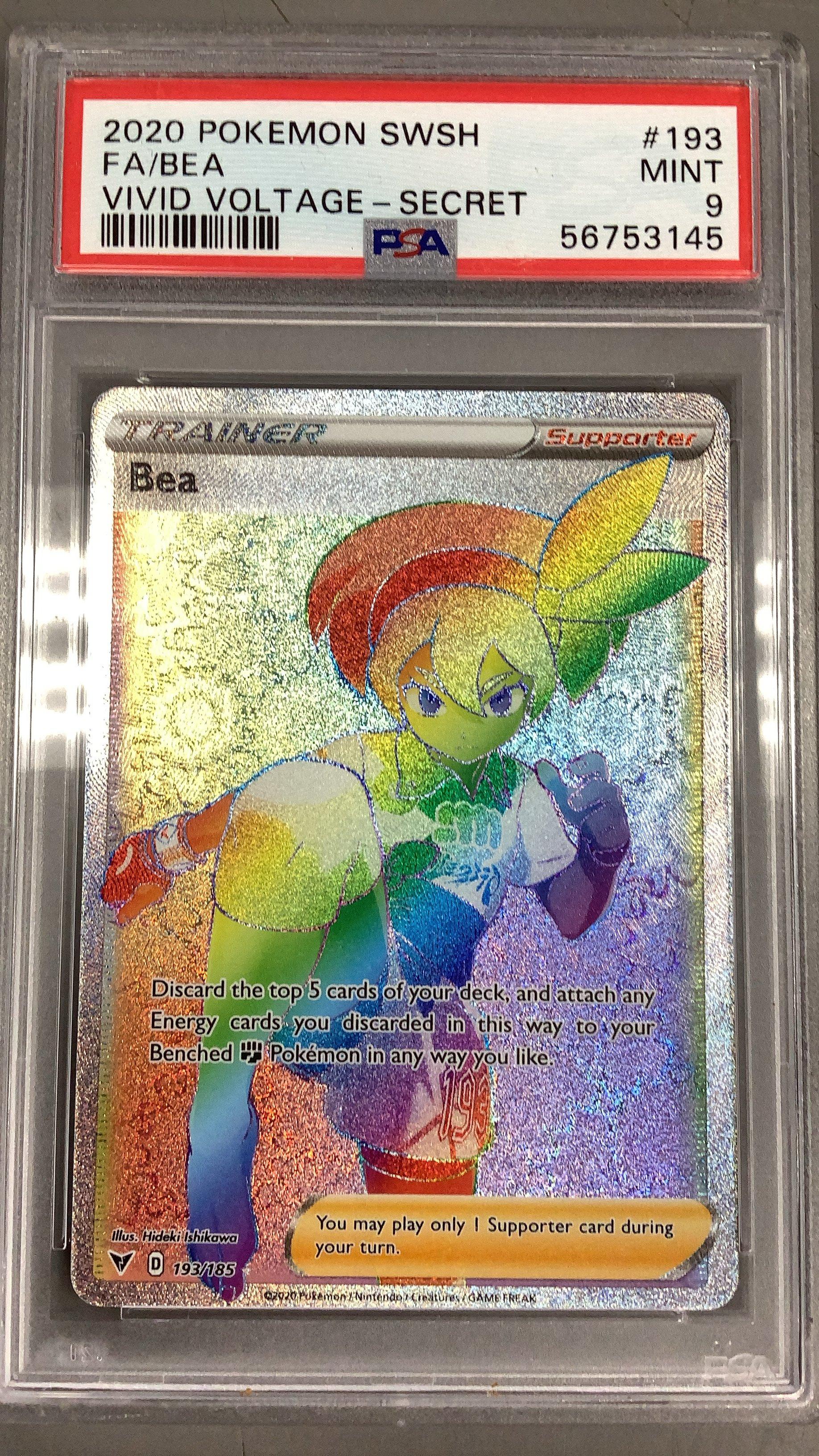 2020 Pokemon Sword & Shield Vivid Voltage 193 Full Art/bea Secret