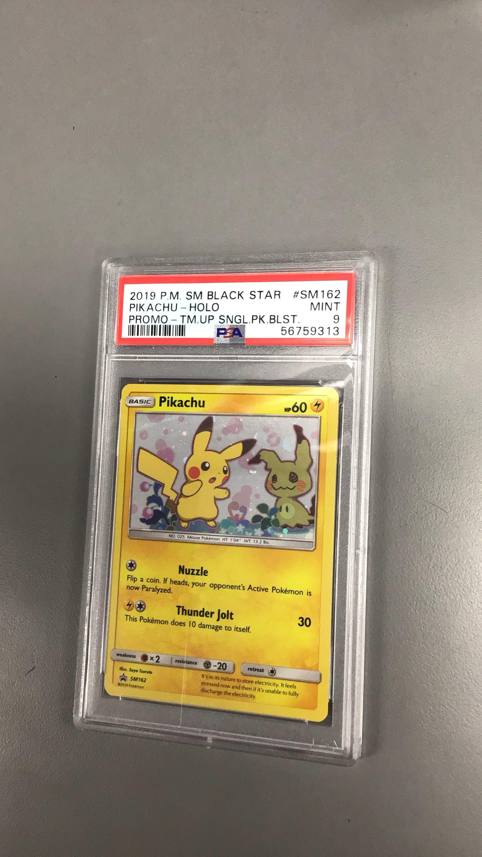 2019 Pokemon Sm Black Star Promo Sm162 Pikachu-holo Team Up Single