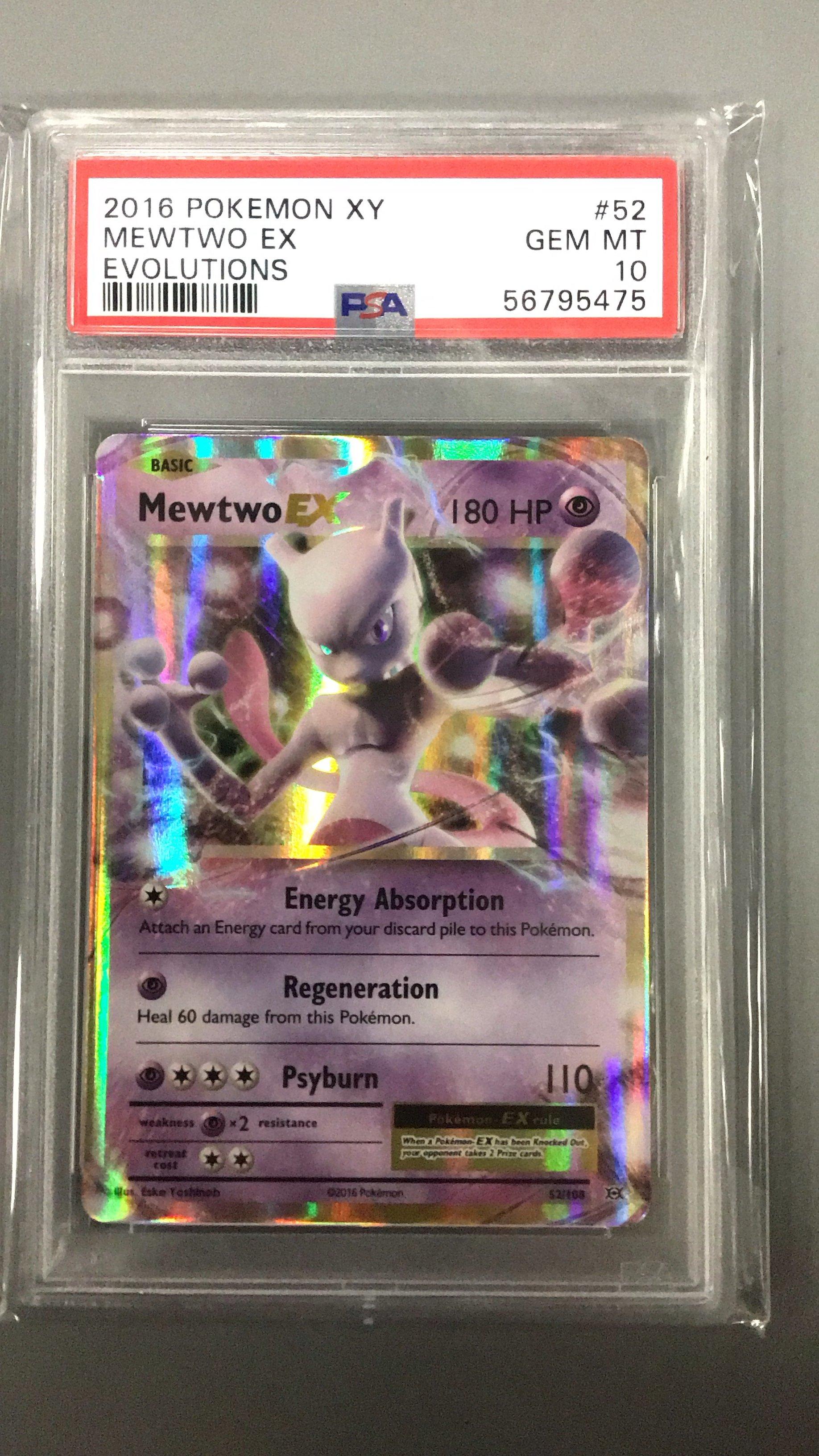 2016 Pokemon Xy Evolutions 52 Mewtwo Ex PSA 10 Graded Card | GameStop
