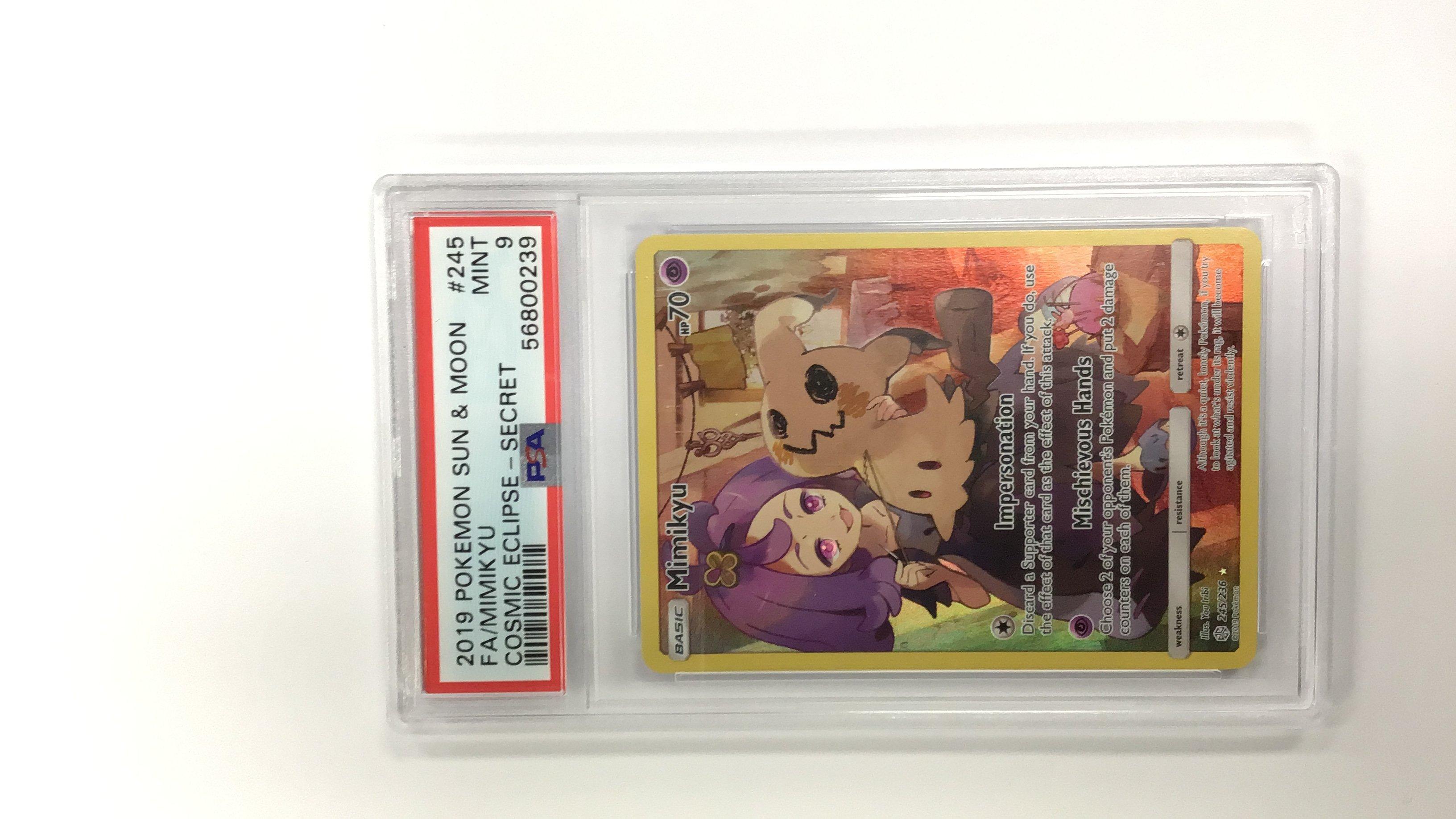 2019 Pokemon Sun & Moon Cosmic Eclipse 245 Fa/mimikyu PSA