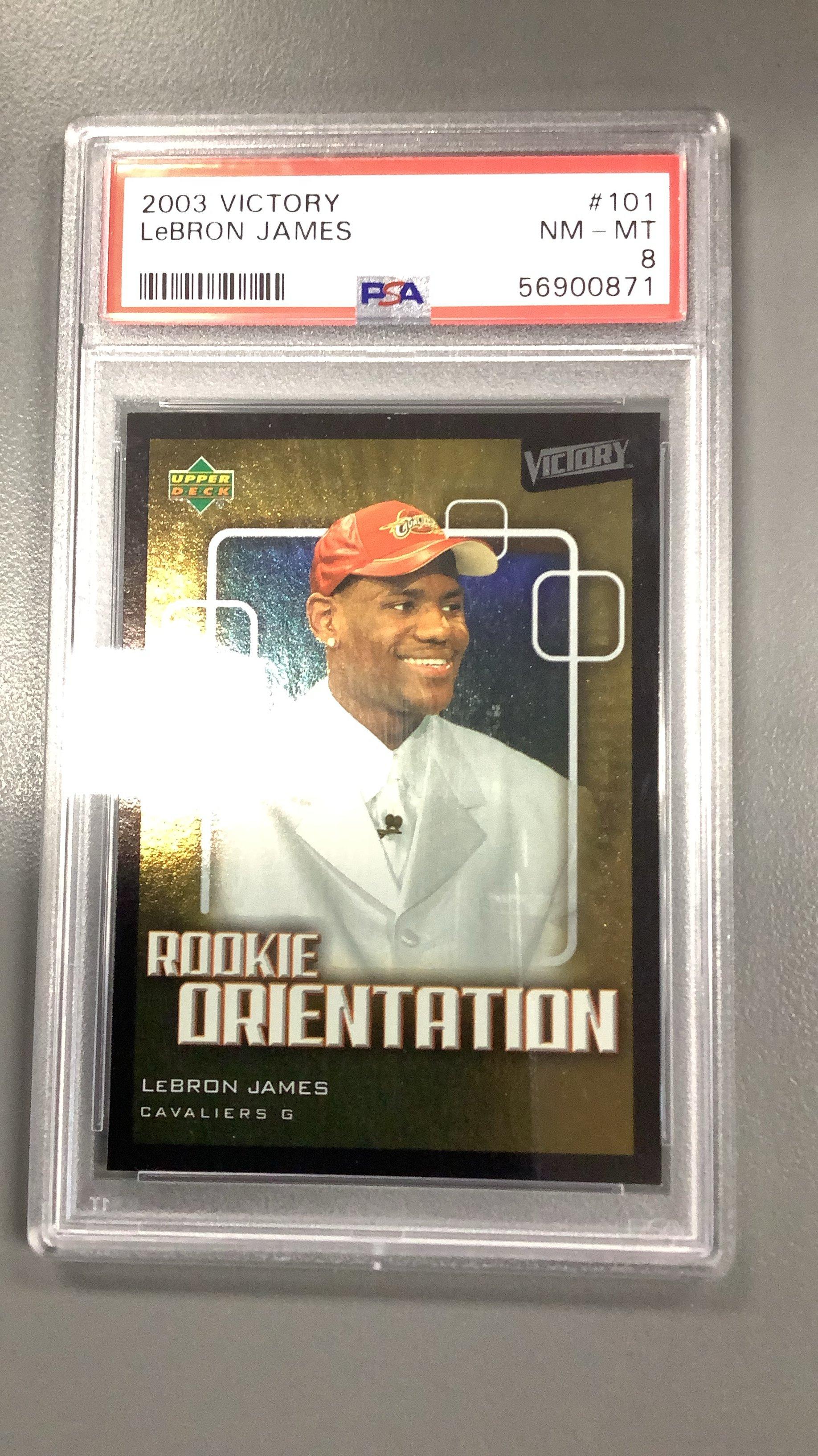 2003 Upper Deck Victory 101 Lebron James PSA 8 Graded Card | GameStop
