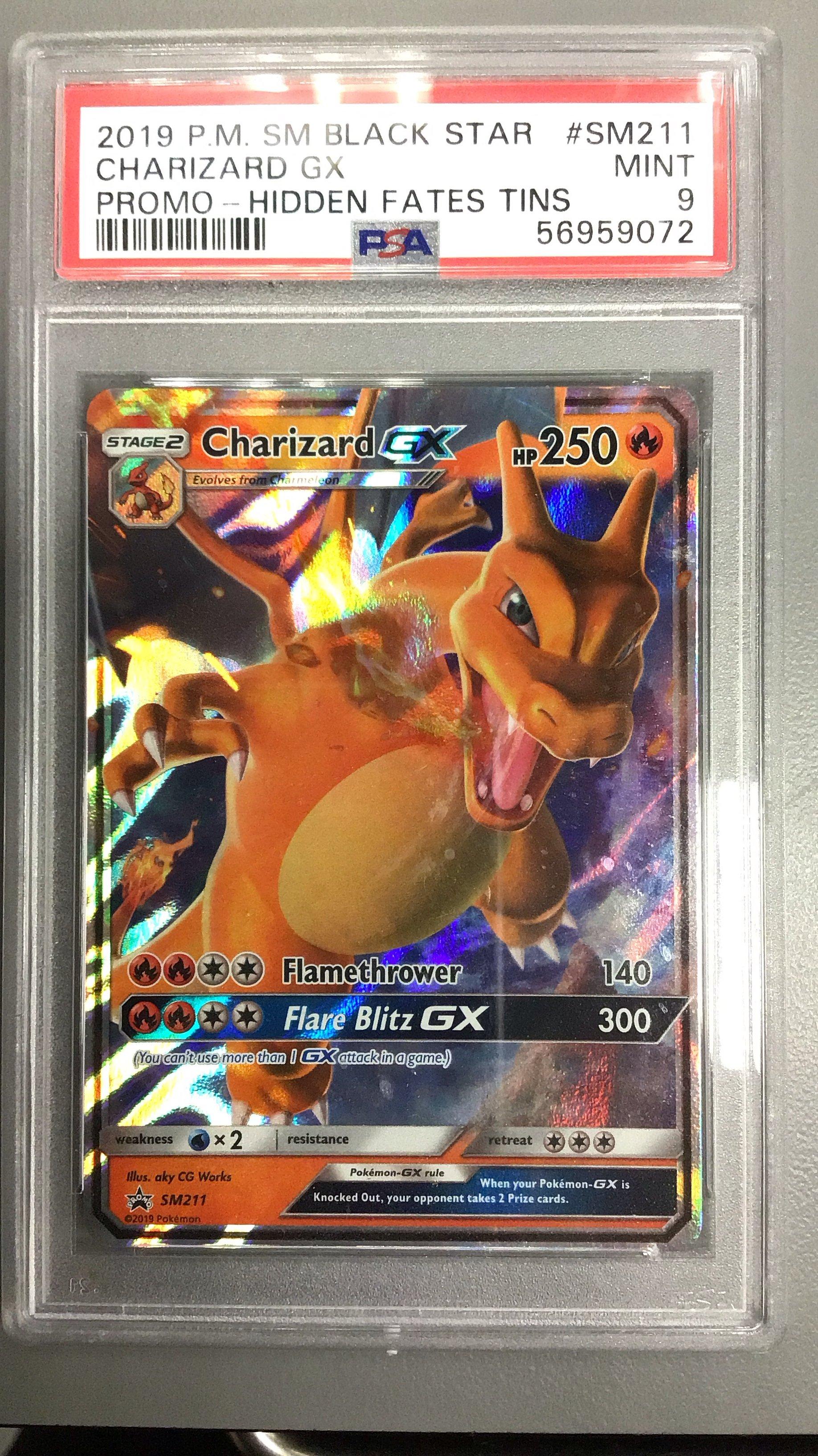2019 Pokemon Sm Black Star Promo Sm211 Charizard Gx Hidden Fates