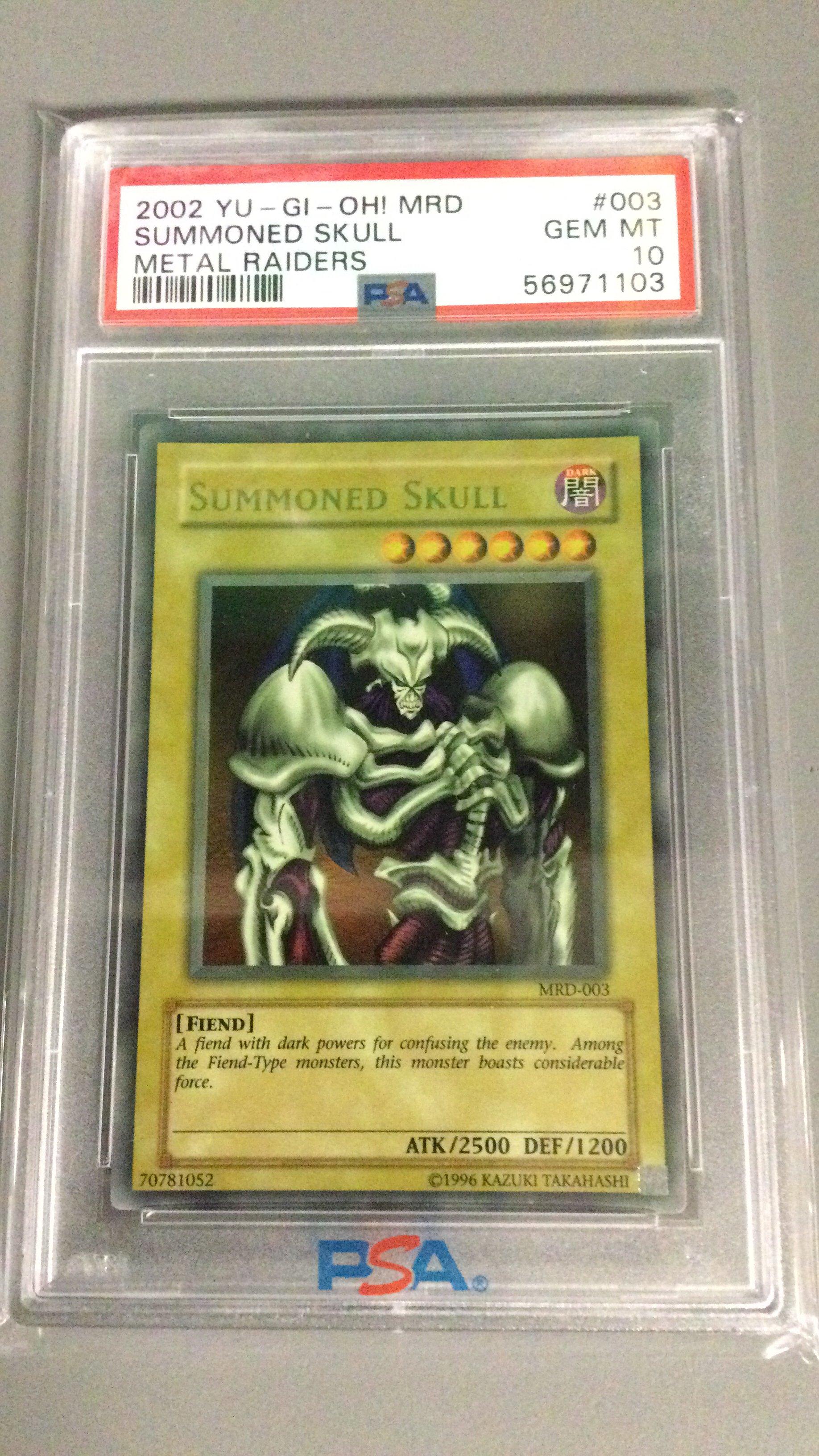 2002 Yu-gi-oh! Mrd-metal Raiders 003 Summoned Skull PSA 10