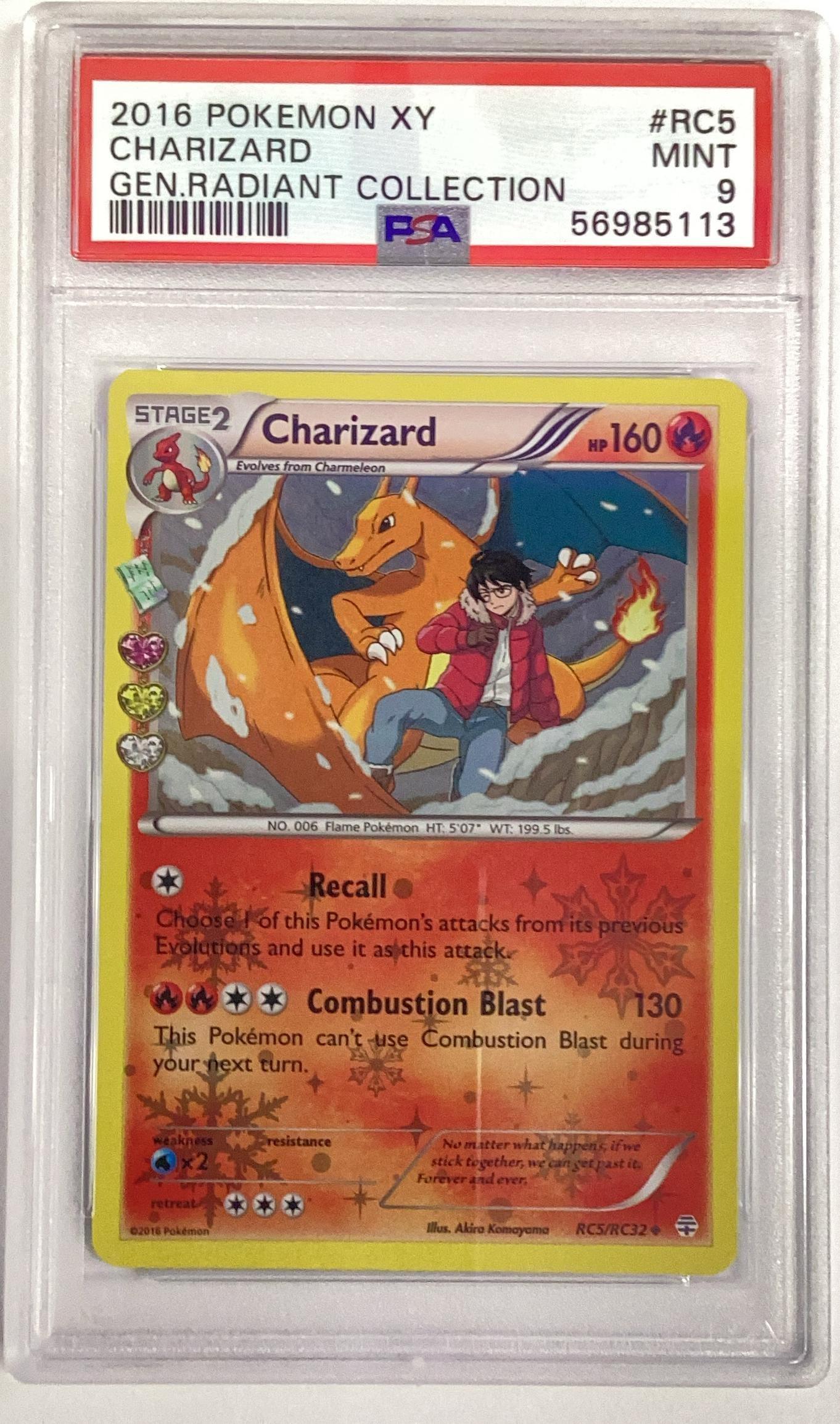 2016 Pokemon Xy Generations Radiant Collection Rc5 Charizard Psa 9
