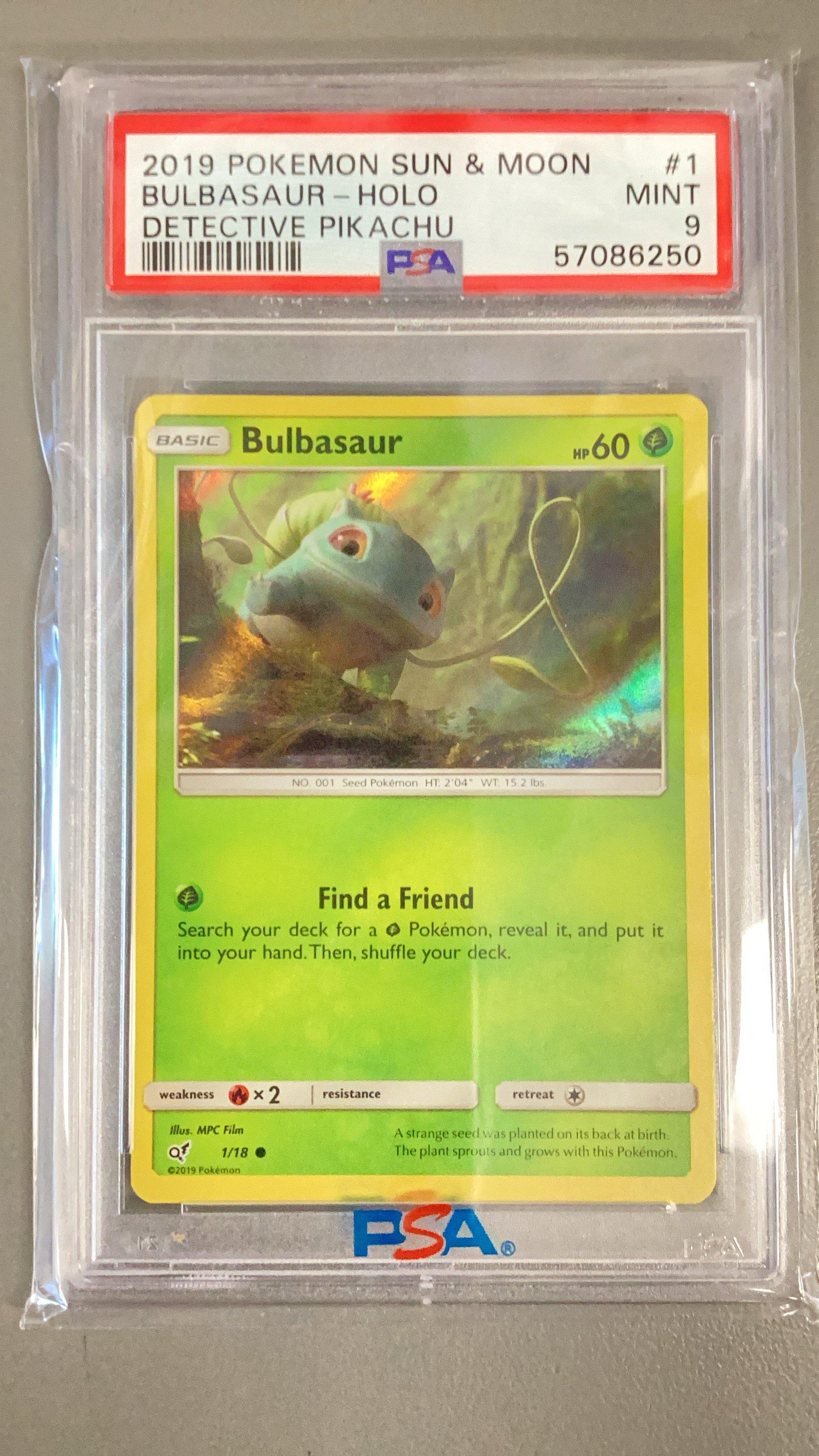 bulbasaur pokemon card detective pikachu Pokemon Card, Detective Pikachu, Bulbasaur 1/18