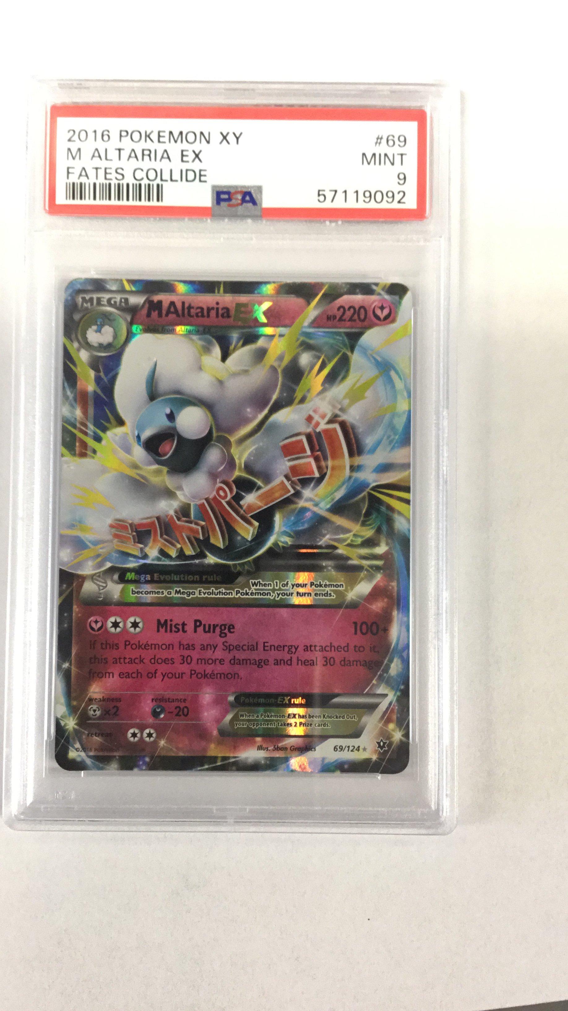 2016 Pokemon Xy Fates Collide 69 M Altaria Ex PSA 9