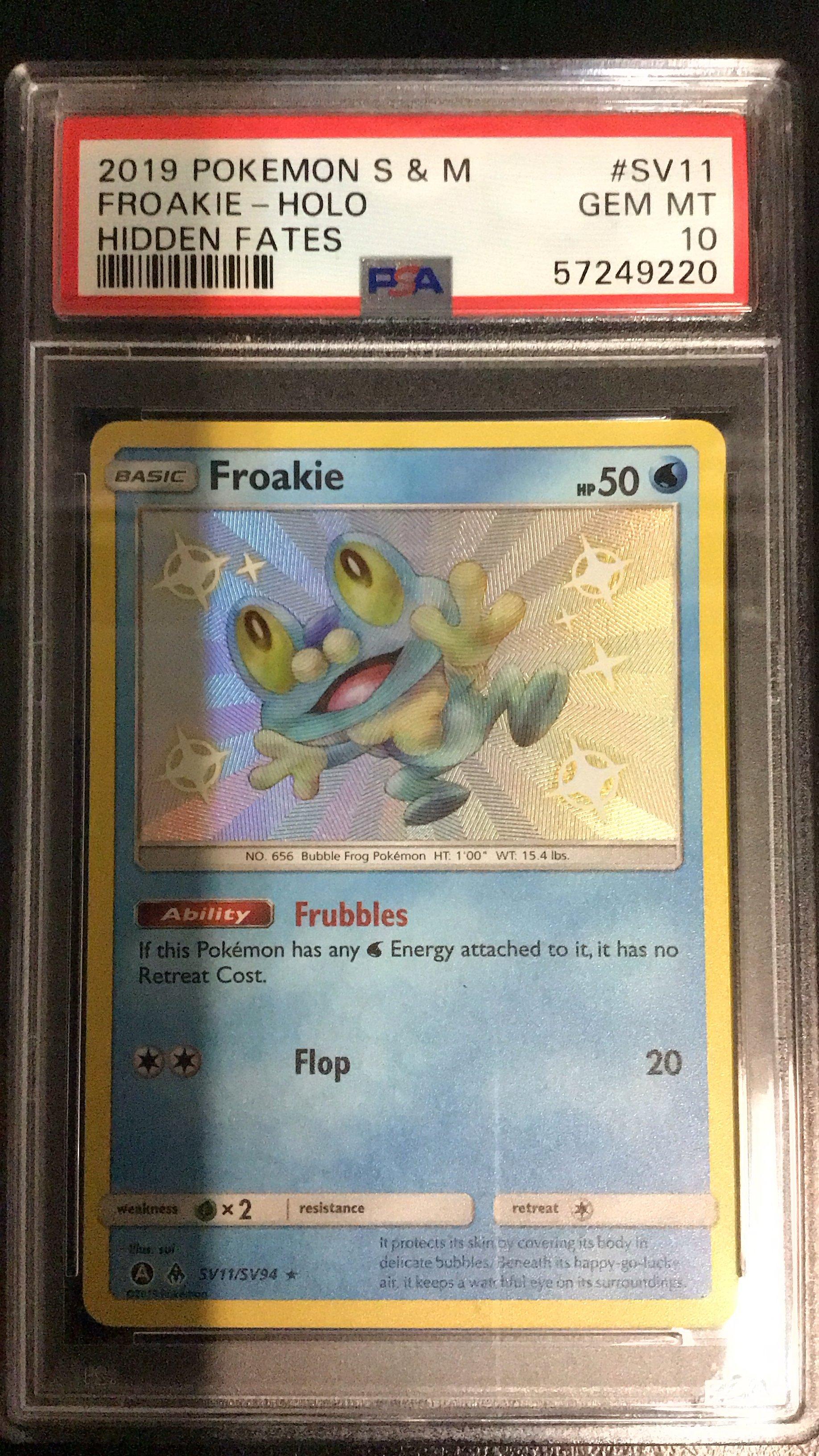 2019 Pokemon Sun & Moon Hidden Fates Sv11 Froakie-holo PSA 10 Graded Card |  GameStop
