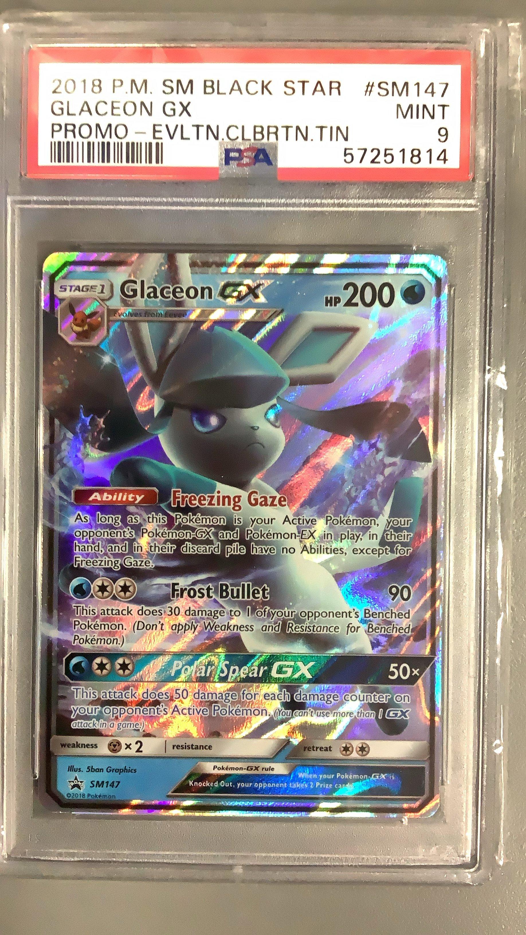 2018 Pokemon SM Black Star Promo #SM147 Glaceon Gx Evolution Celebration Tin PSA 9 -  The Pokemon Company International