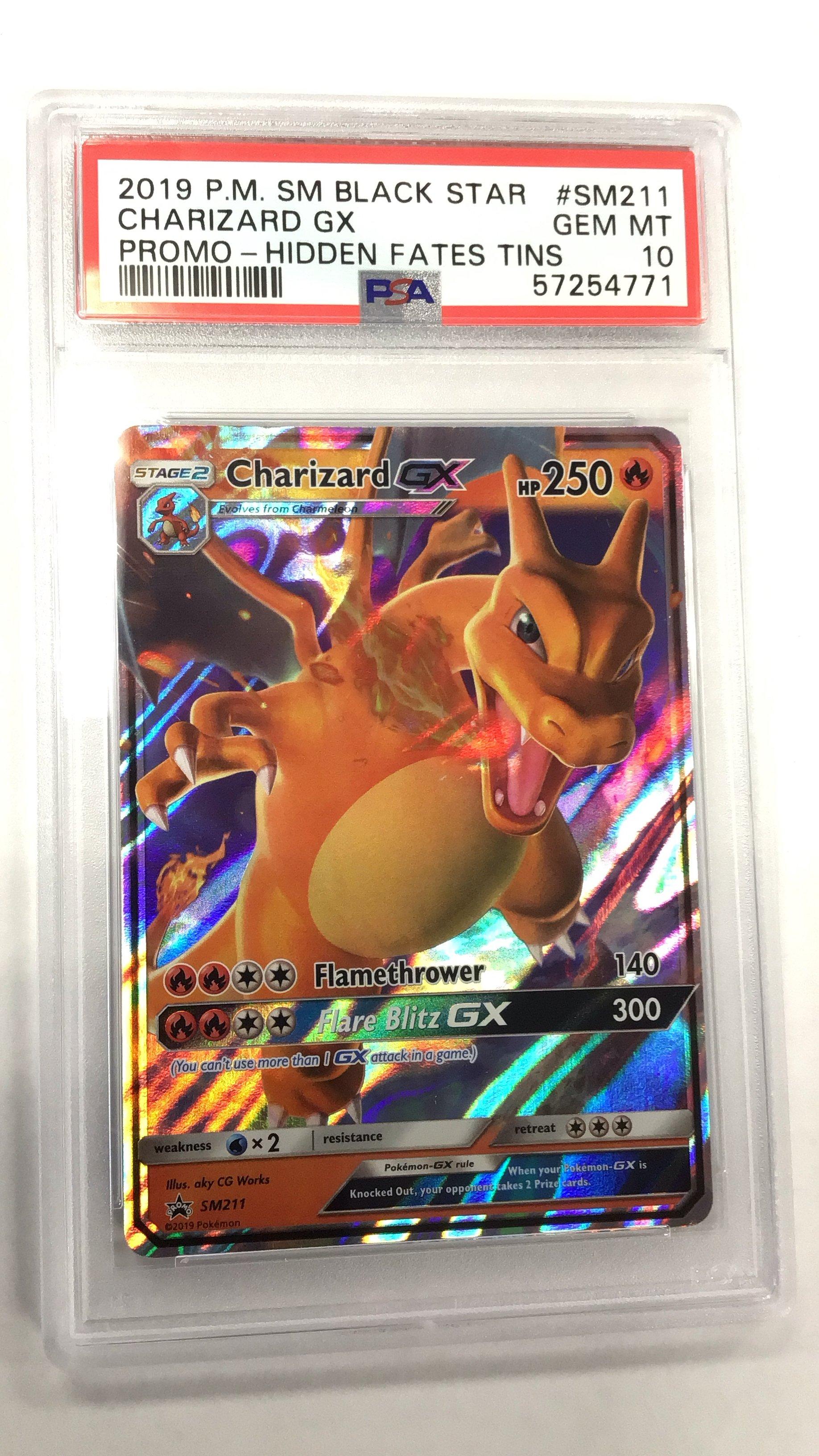 2019 Pokemon Sm Black Star Promo Sm211 Charizard Gx Hidden Fates