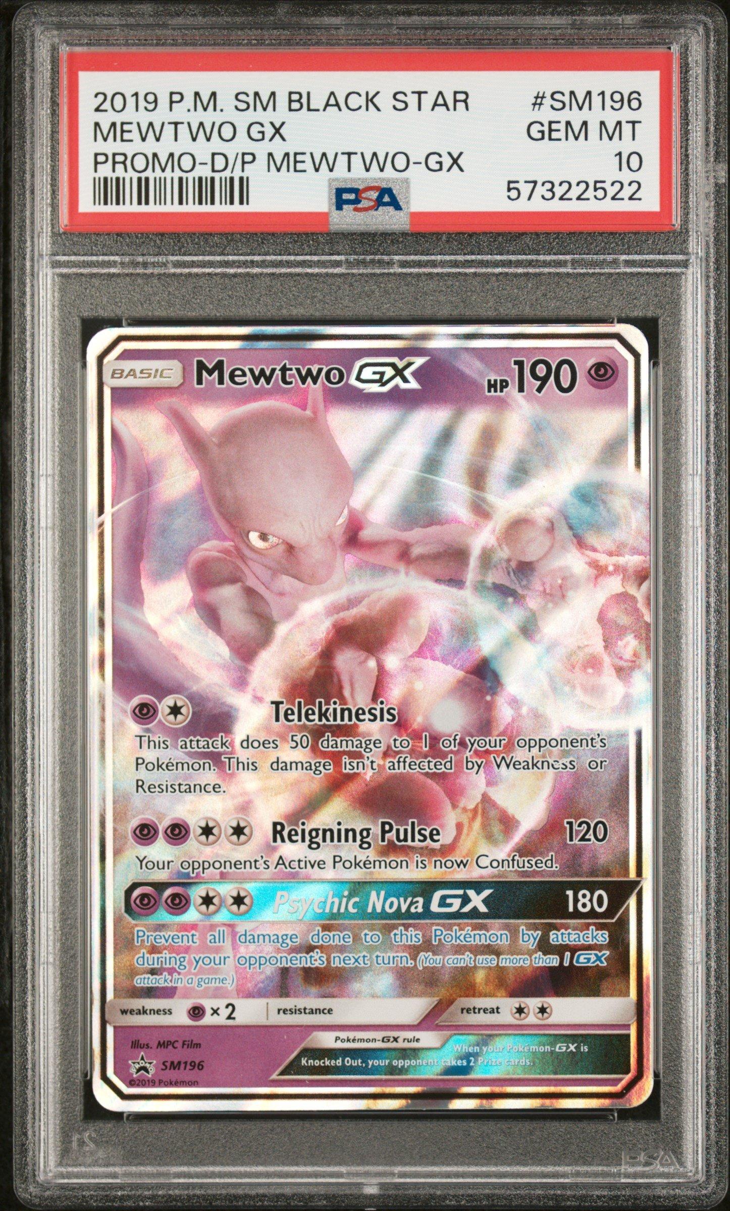 MEWTWO GX ミュウツーGX PSA10 2019 Pokemon Sm Black Star Promo Sm196 Mewtwo Gx Detective Pikachu