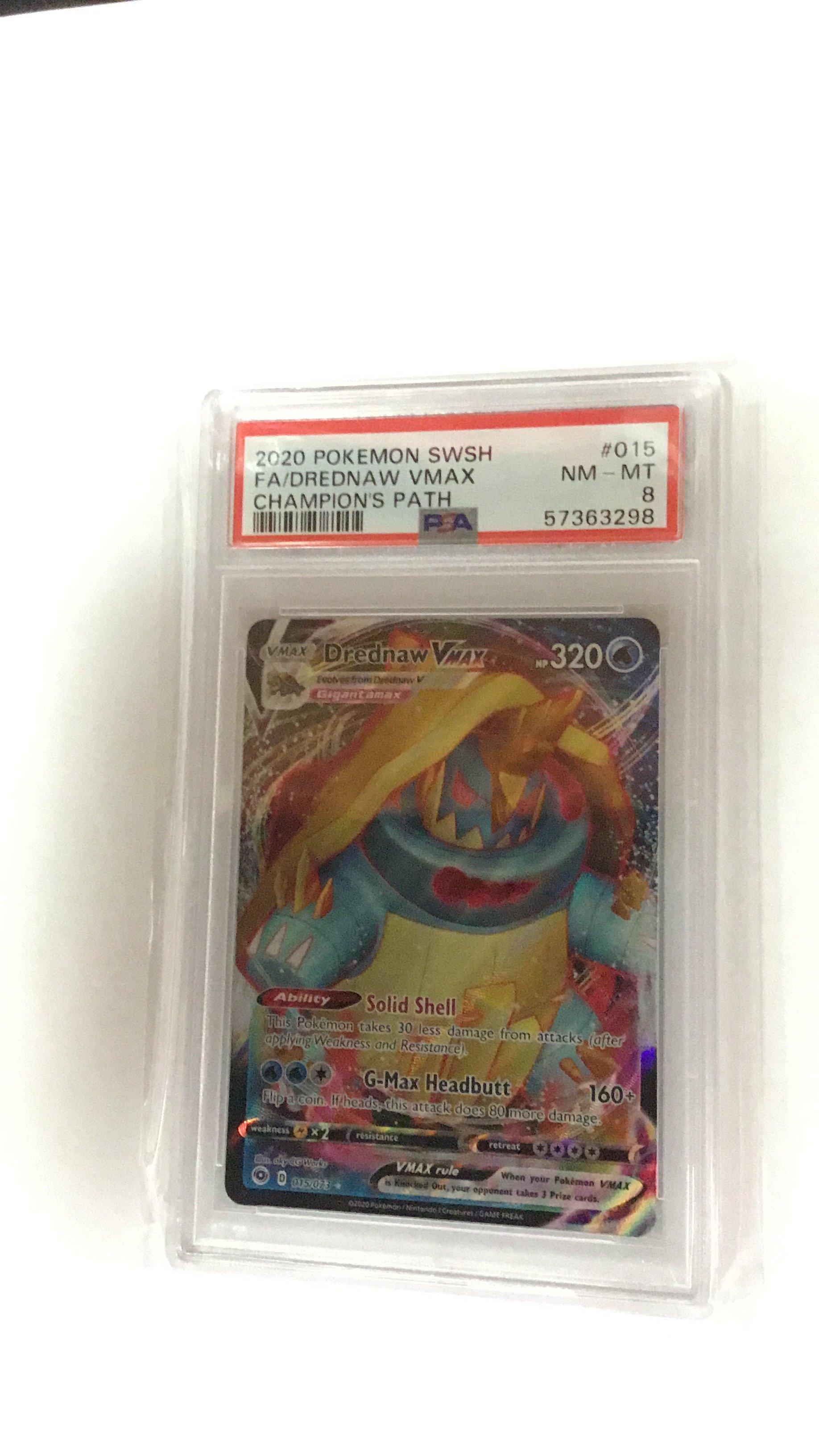 2020 Pokemon Sword & Shield Champion's Path 015 Full Art/drednaw Vmax PSA 8  Graded Card | GameStop