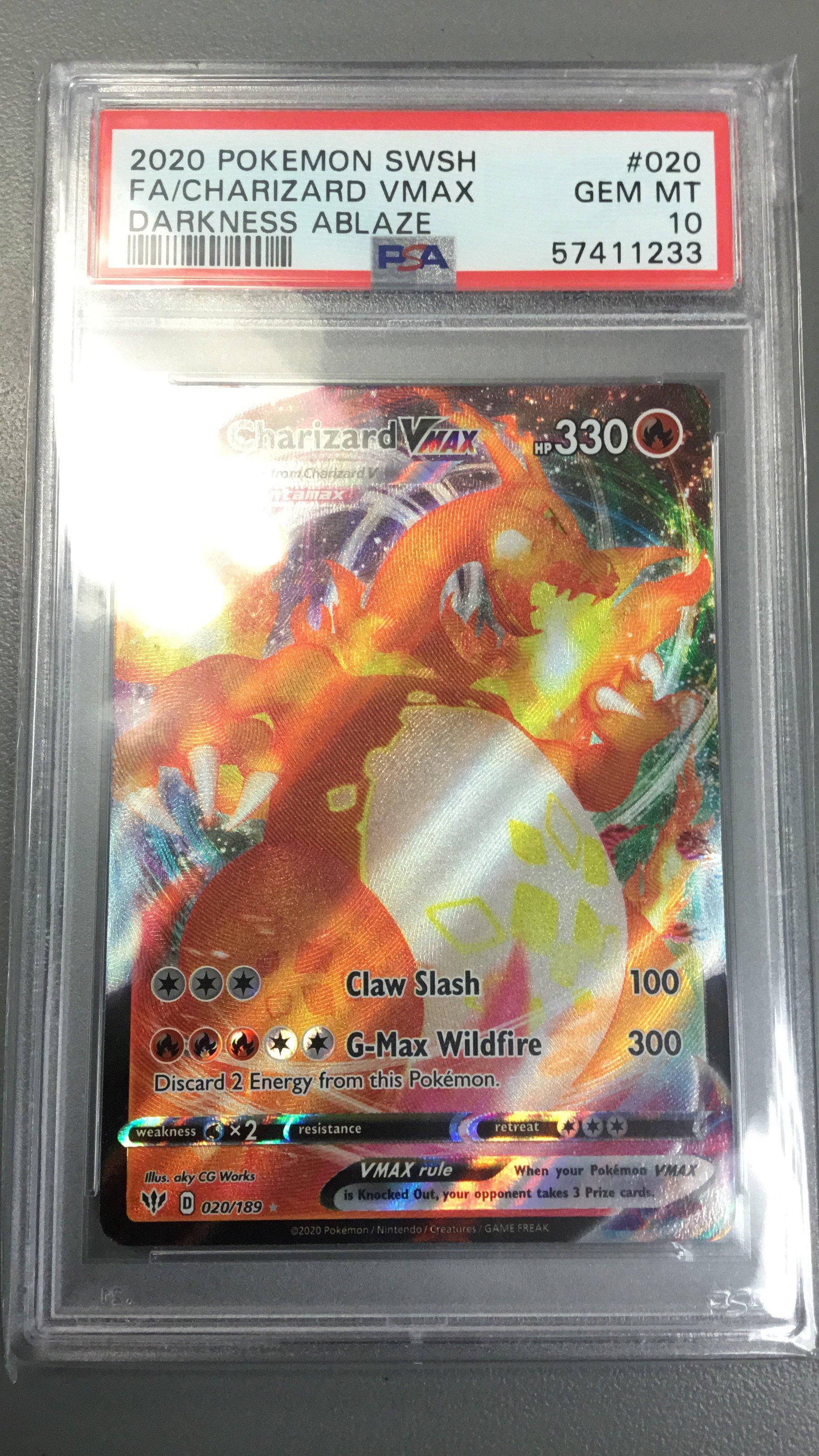 pokemon tcg darkness ablaze 020 189 charizard vmax card Charizard VMAX 020/189 Ultra Rare Pokemon Card (Darkness Ablaze) + 1 Top  Download TitanCards : Amazon.com.be: Toys