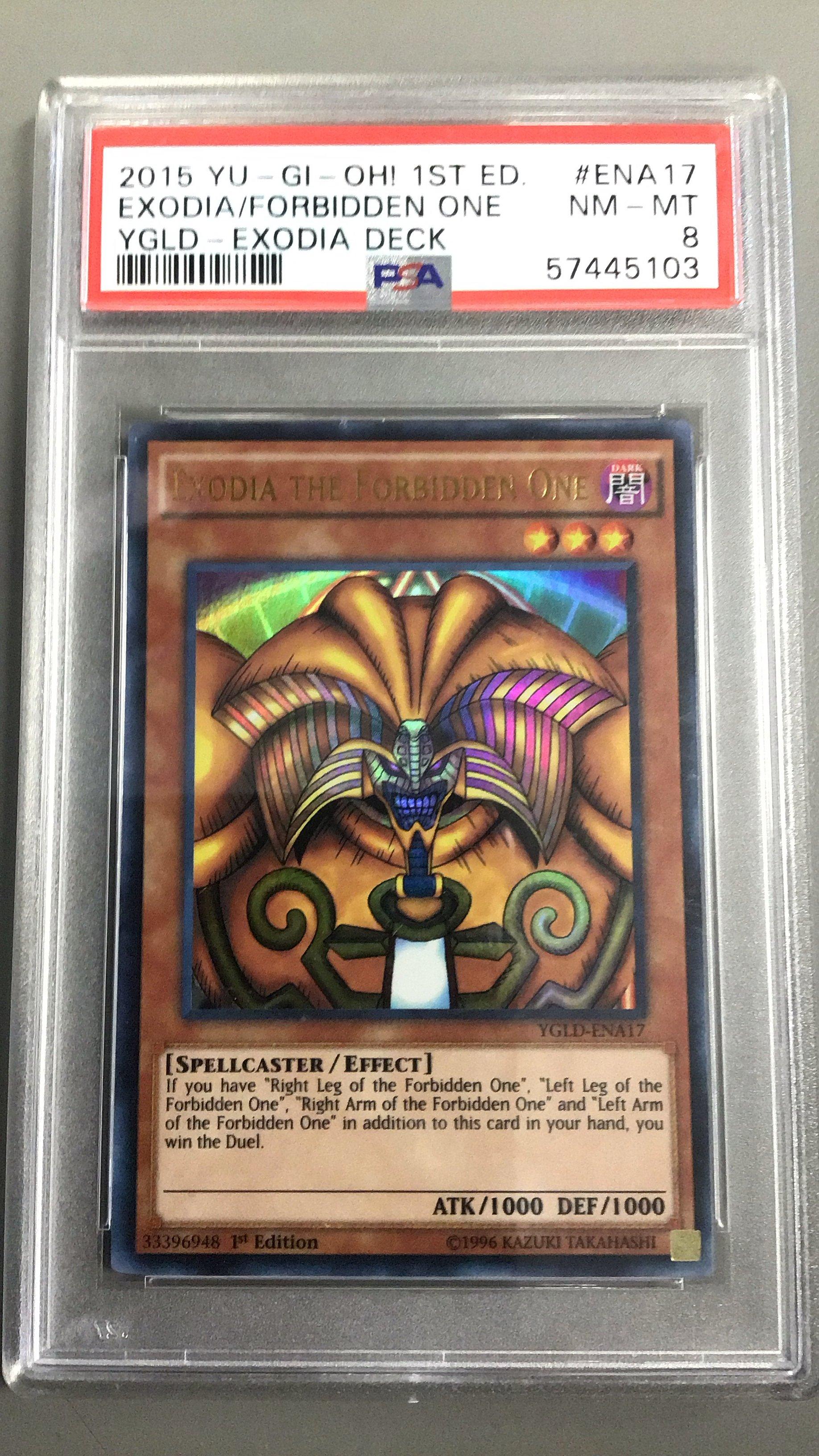 2015 Yu-gi-oh! Yugi's Legendary Deck: Exodia Deck Ena17 Exodia The  Forbidden One 1st Edition PSA 8 Graded Card | GameStop